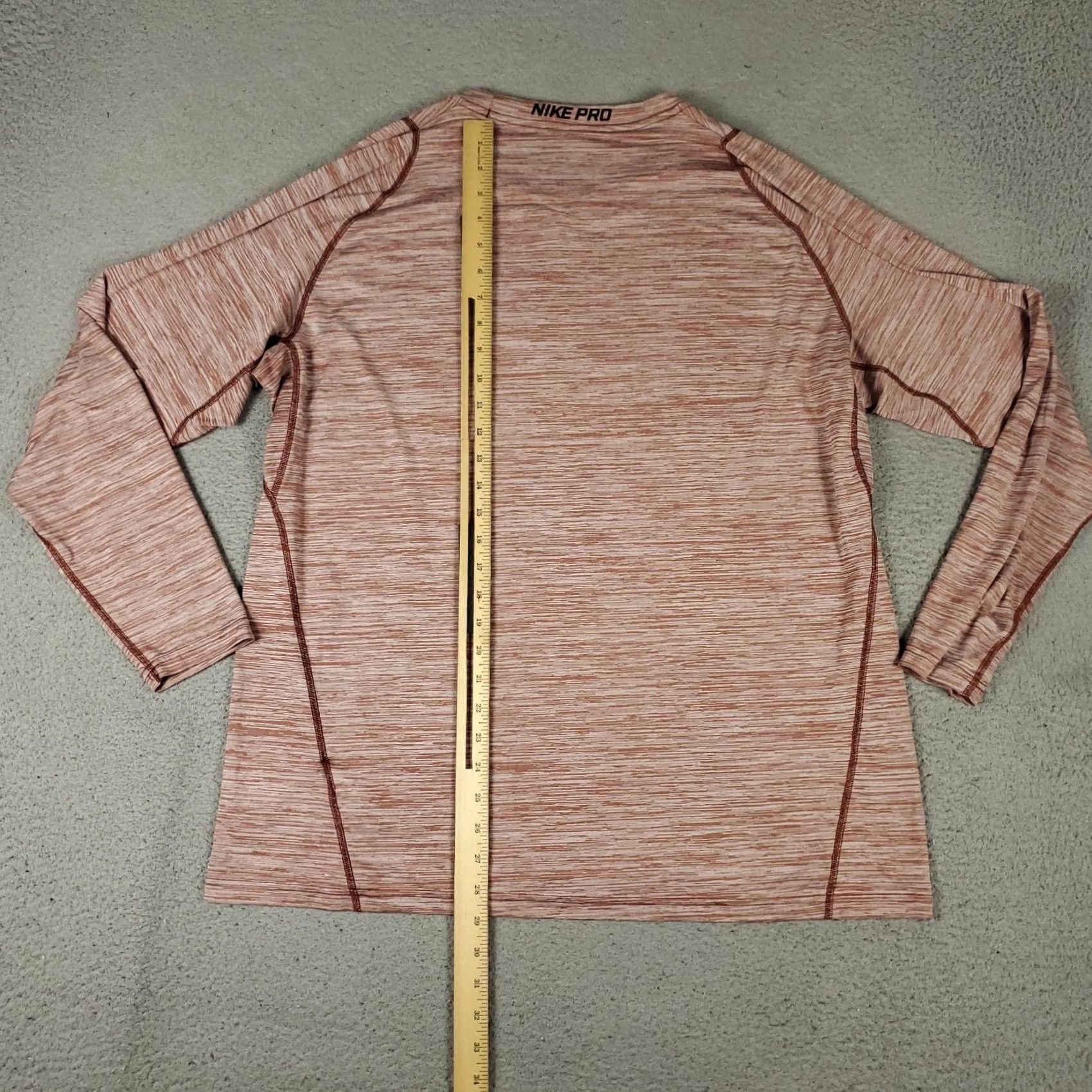 Nike Nike Dri-Fit T Shirt Mens 2XL Brown Long Sleeve Activewear Casual Sports Training Pro Swoosh Shirt Size US XXL / EU 58 / 5 - 5 Thumbnail