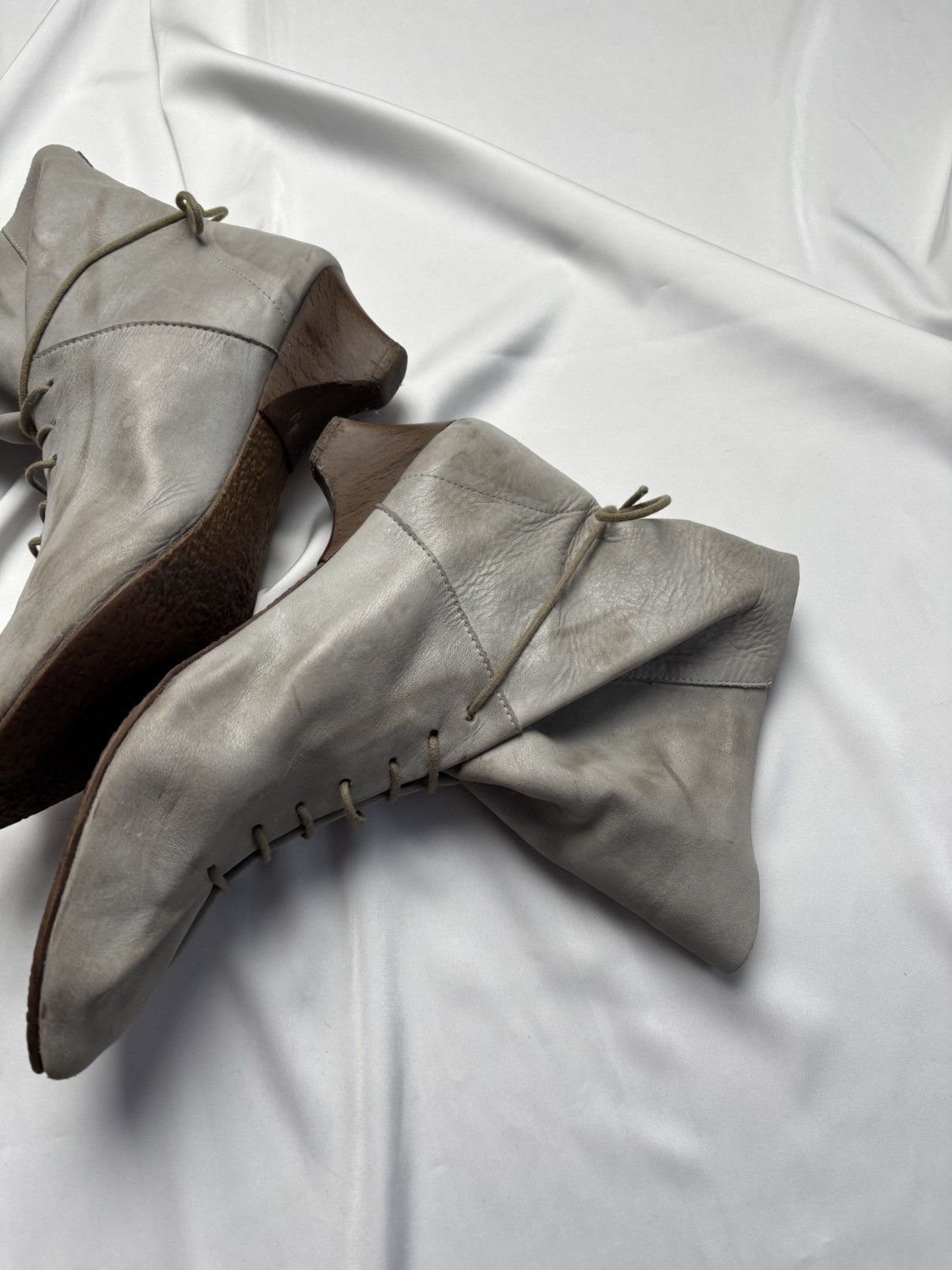 Vintage Vintage 80s rare heels lace up boots Size US 8.5 / EU 41-42 - 6 Thumbnail