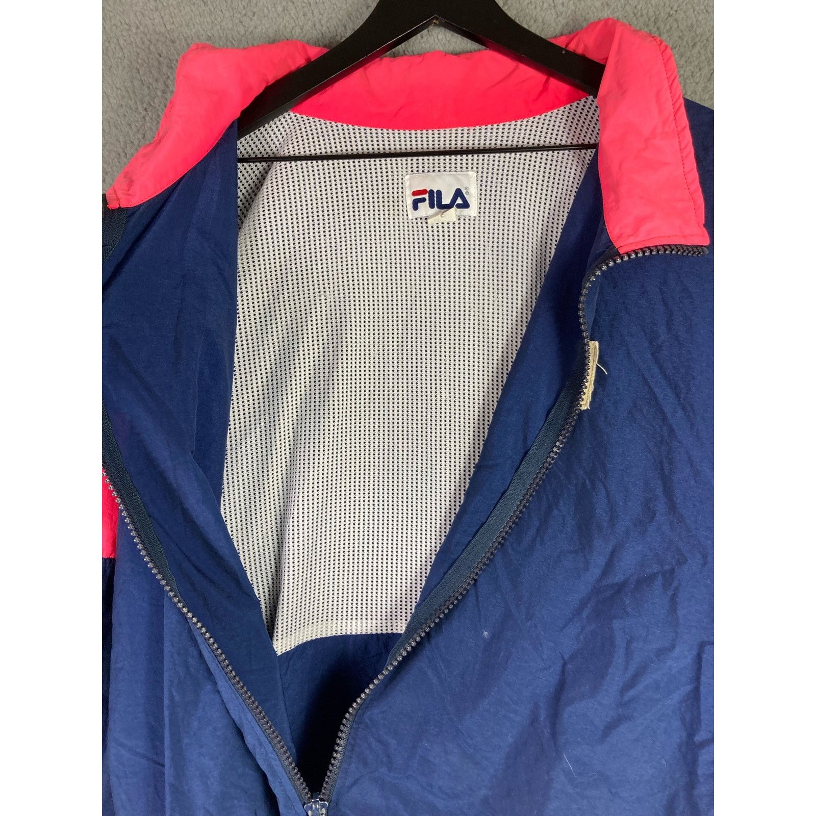 Fila Vintage Fila Jacket Neon Pink Blue Made in USA Large Size US L / EU 52-54 / 3 - 10 Thumbnail