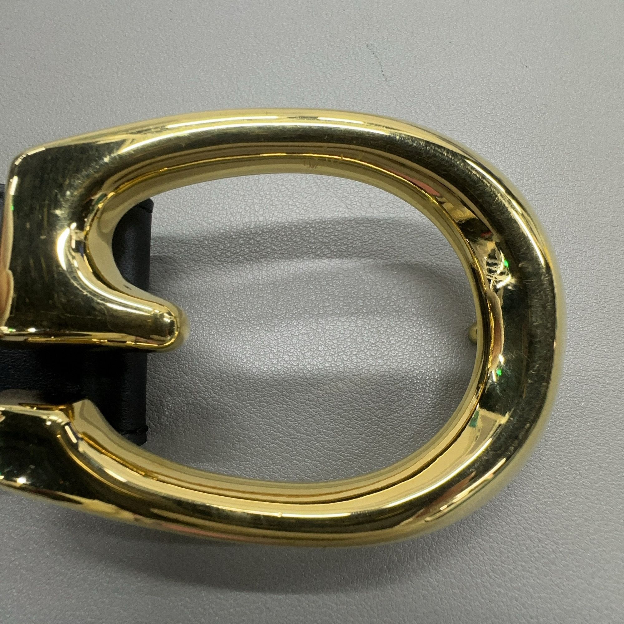 Gucci Gucci Gold G Buckle Leather Belt-2506 Size ONE SIZE - 8 Thumbnail