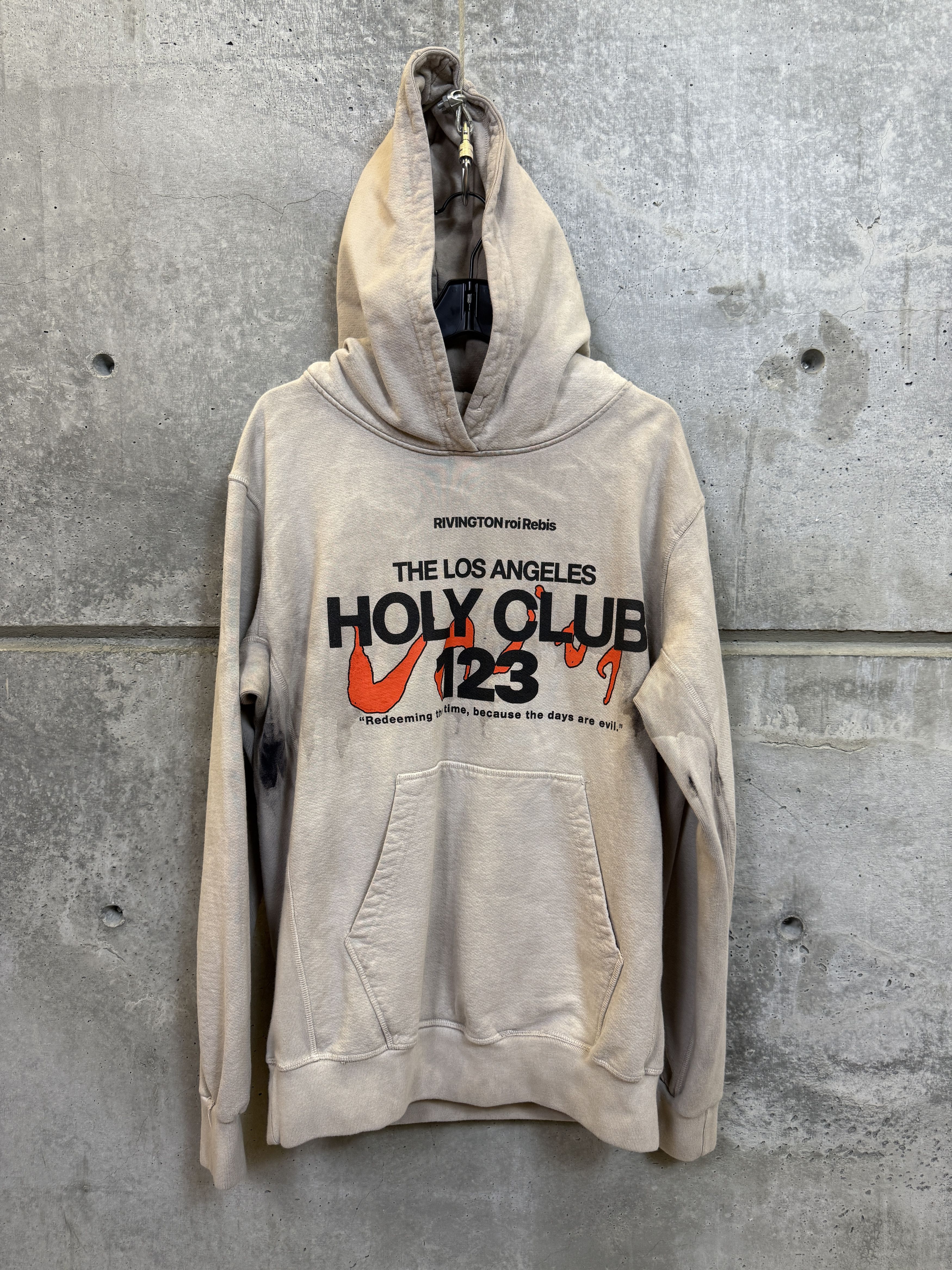 RRR-123 TIE DYE HOLY CLUB RRR 123 HOODIE SUPER HEAVY COTTON Size US S / EU 44-46 / 1 - 1 Thumbnail