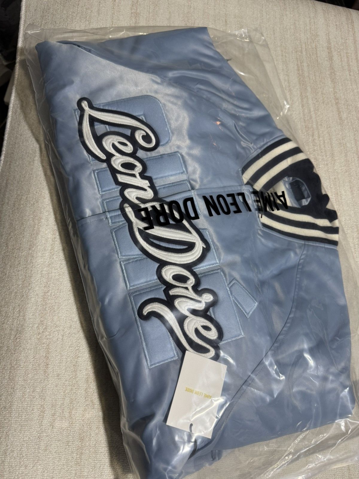 Aime Leon Dore Overly logo satin varsity jacket Size US L / EU 52-54 / 3 - 3 Thumbnail