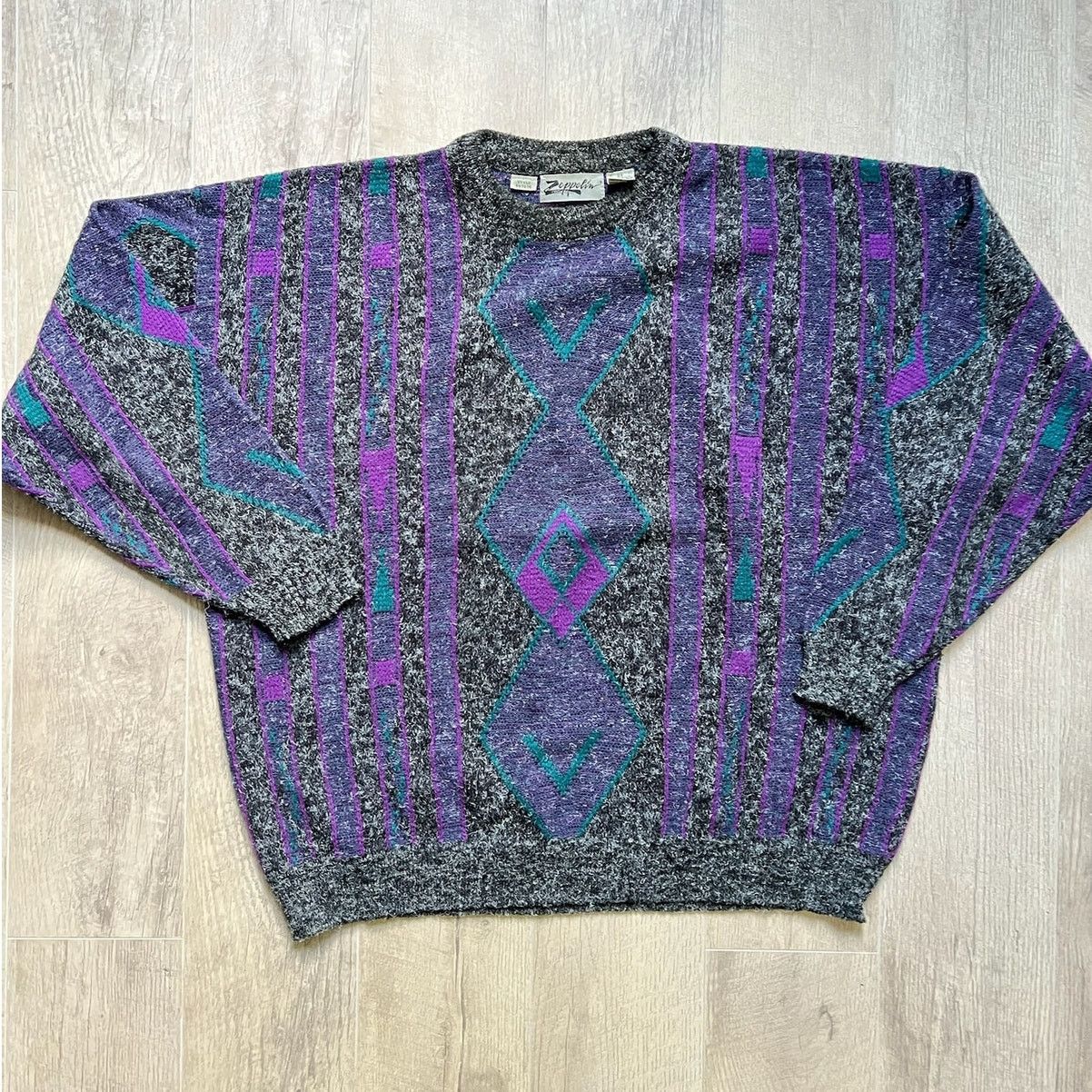 Urban Outfitters Vintage Purple Zeppelin Sweater Size US XXL / EU 58 / 5 - 4 Thumbnail