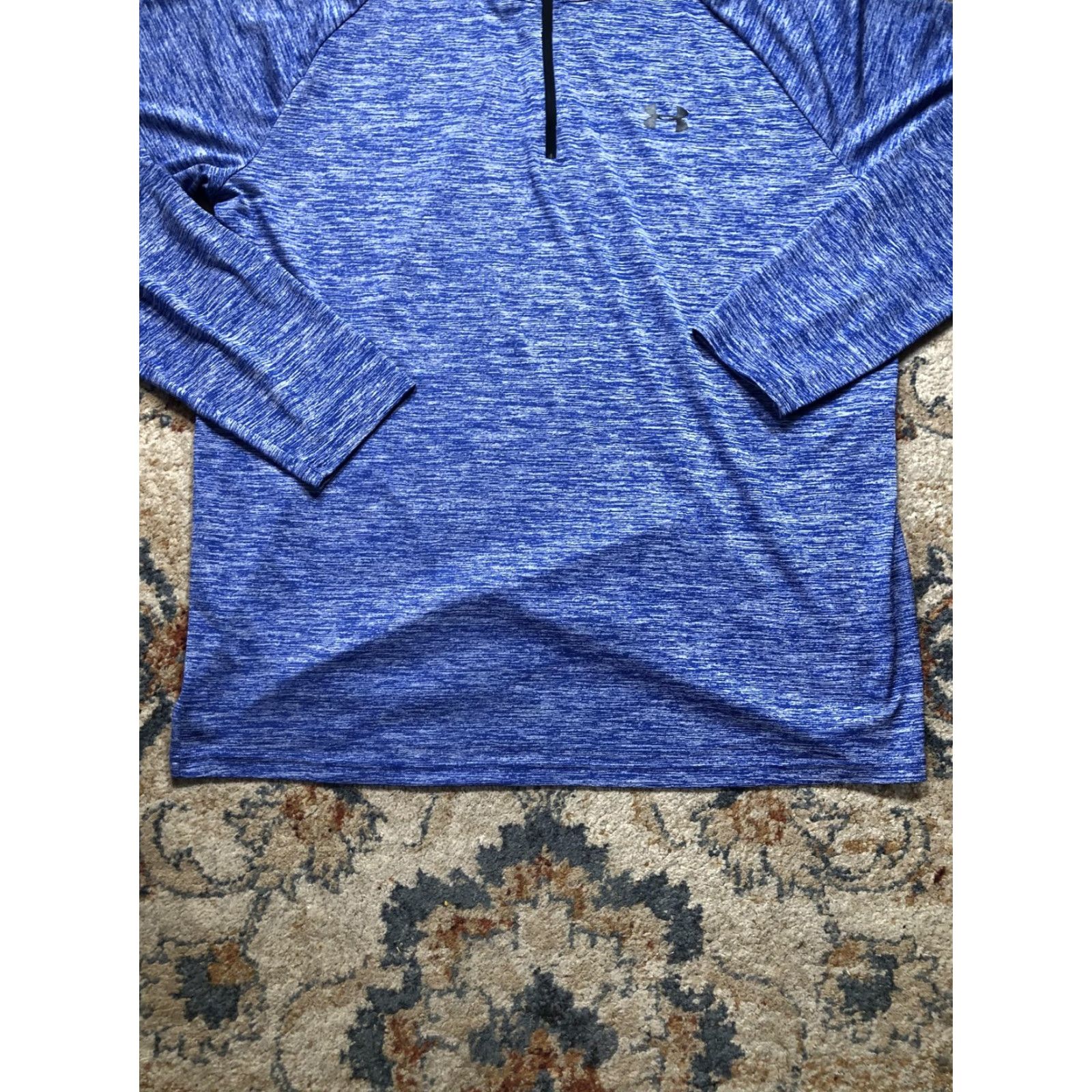 Under Armour Under Armour Pullover Mens 2XL HeatGear Quarter Zip Long Sleeve Shirt Blue Size US XXL / EU 58 / 5 - 5 Thumbnail