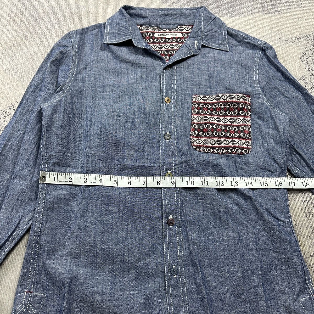 semanticdesign Semanticdesign Shirt blue denim Size US S / EU 44-46 / 1 - 4 Thumbnail