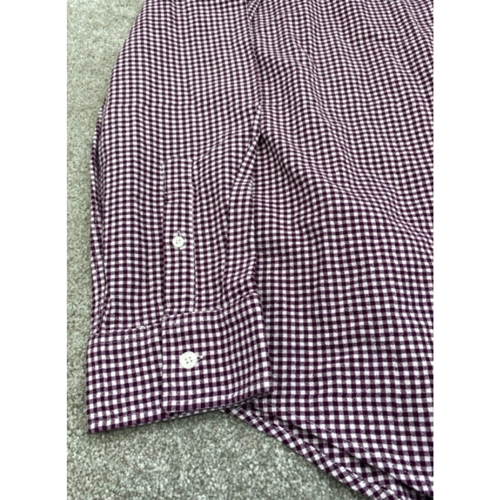 Vintage VINTAGE NWT Five Four Shirt Mens 2XL Long Sleeve Button-Up Purple White Checkered NEW Size US XXL / EU 58 / 5 - 2 Thumbnail