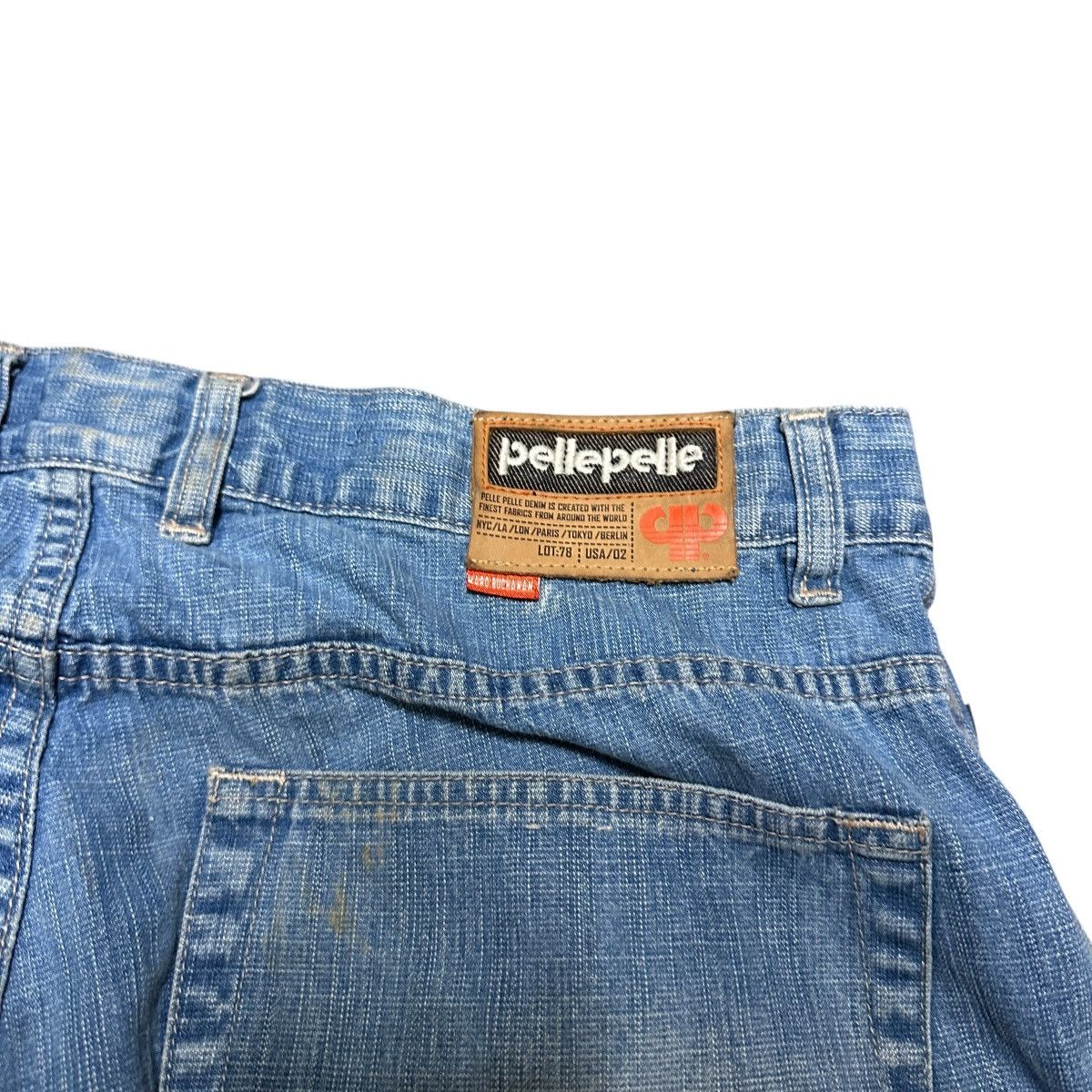Pelle Pelle × Vintage Vintage 90s Pelle Pelle Baggy Blue Denim Jeans Size US 38 / EU 54 - 8 Thumbnail