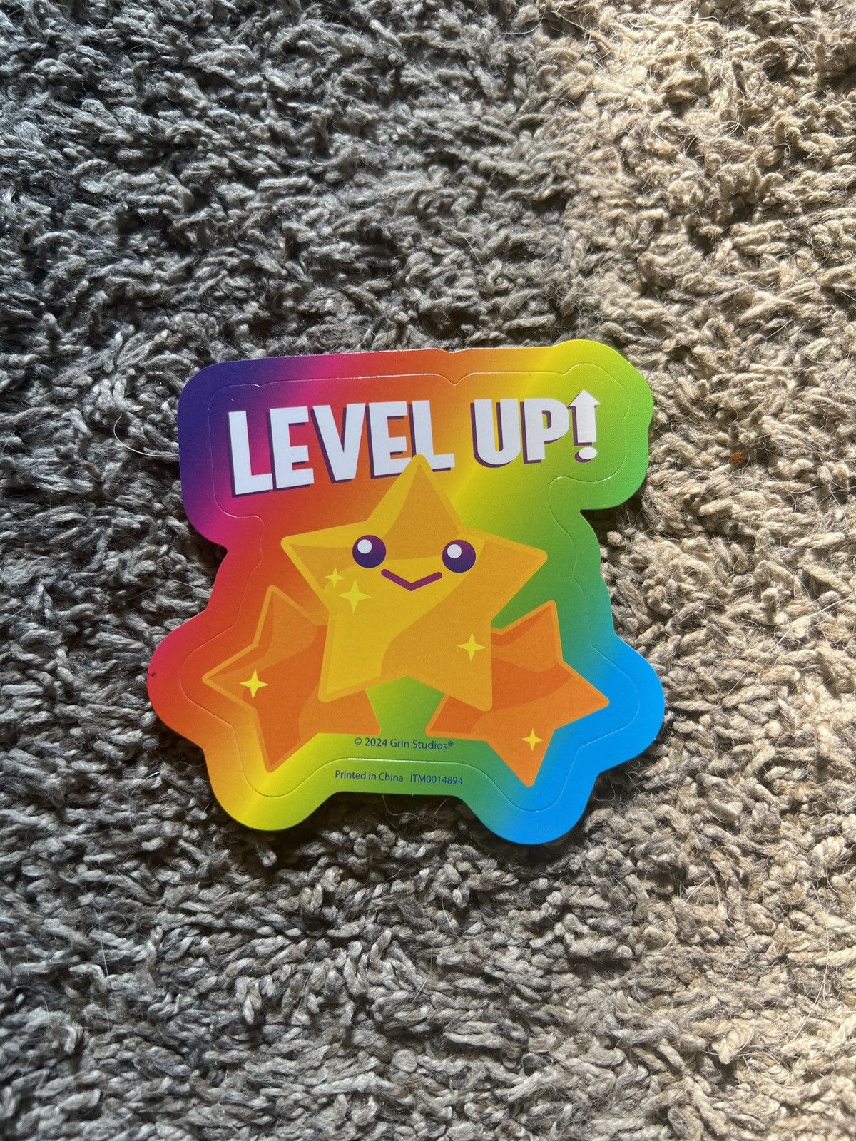 Hypebeast 2024 Grin Studios Level Up! Sticker Size ONE SIZE - 1 Thumbnail