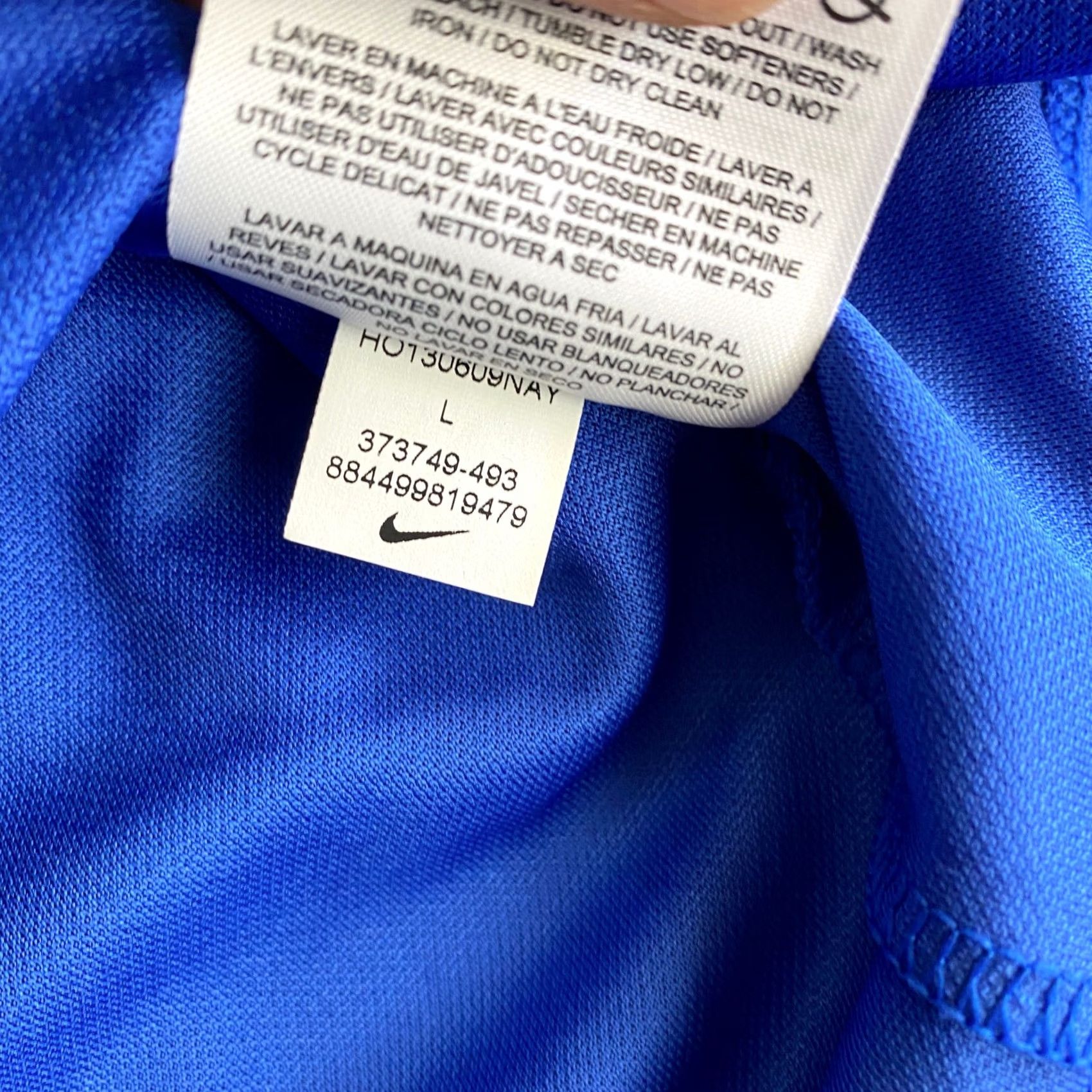 Nike Nike Golf Polo Shirt - Mens L Blue Dri-Fit Lightweight Moisture Wicking Casual Activewear Shirt Size US L / EU 52-54 / 3 - 7 Thumbnail