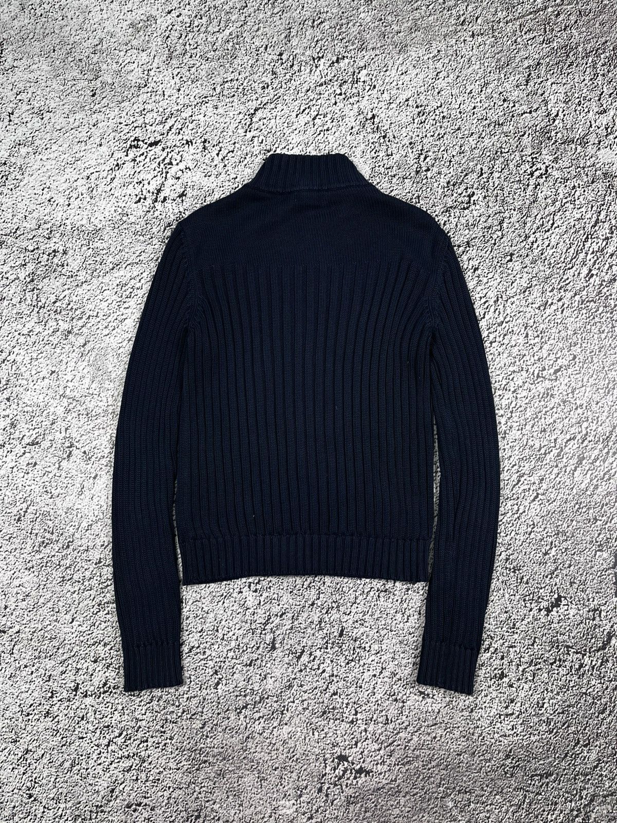Vintage Vintage Y2K zip up ribbed sweater avantgarde oldmoney S Size S / US 4 / IT 40 - 5 Thumbnail