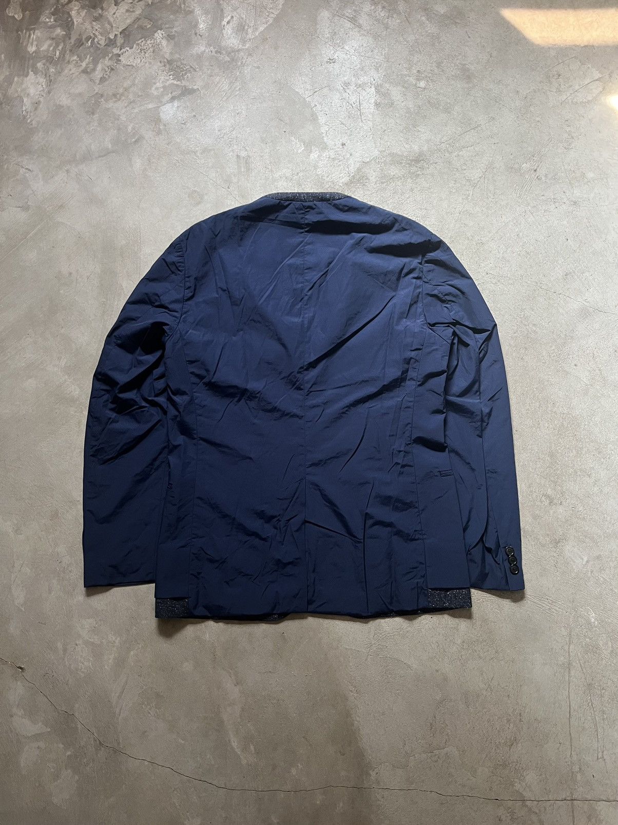Casely-Hayford × Japanese Brand Casely Hayford Fall 2014 "Shades Of Blue" Blazer Coat Size 40R - 6 Thumbnail