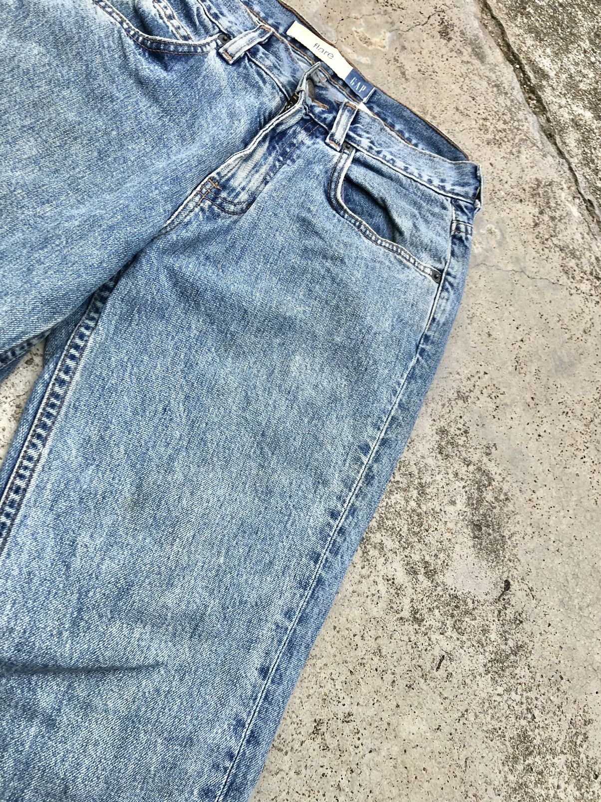 Gap × Vintage FLARED⚡️⚡️VINTAGE GAP USA BLUE JEANS Size 28" / US 6 / IT 42 - 3 Thumbnail
