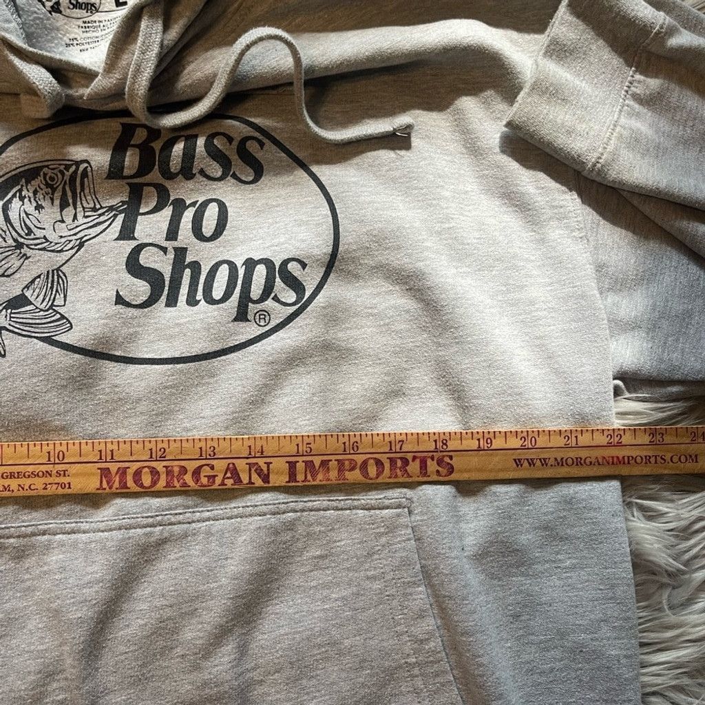 Bass Pro Shops Bass Pro Shops Gray Hoodie Men size L Size US L / EU 52-54 / 3 - 3 Thumbnail