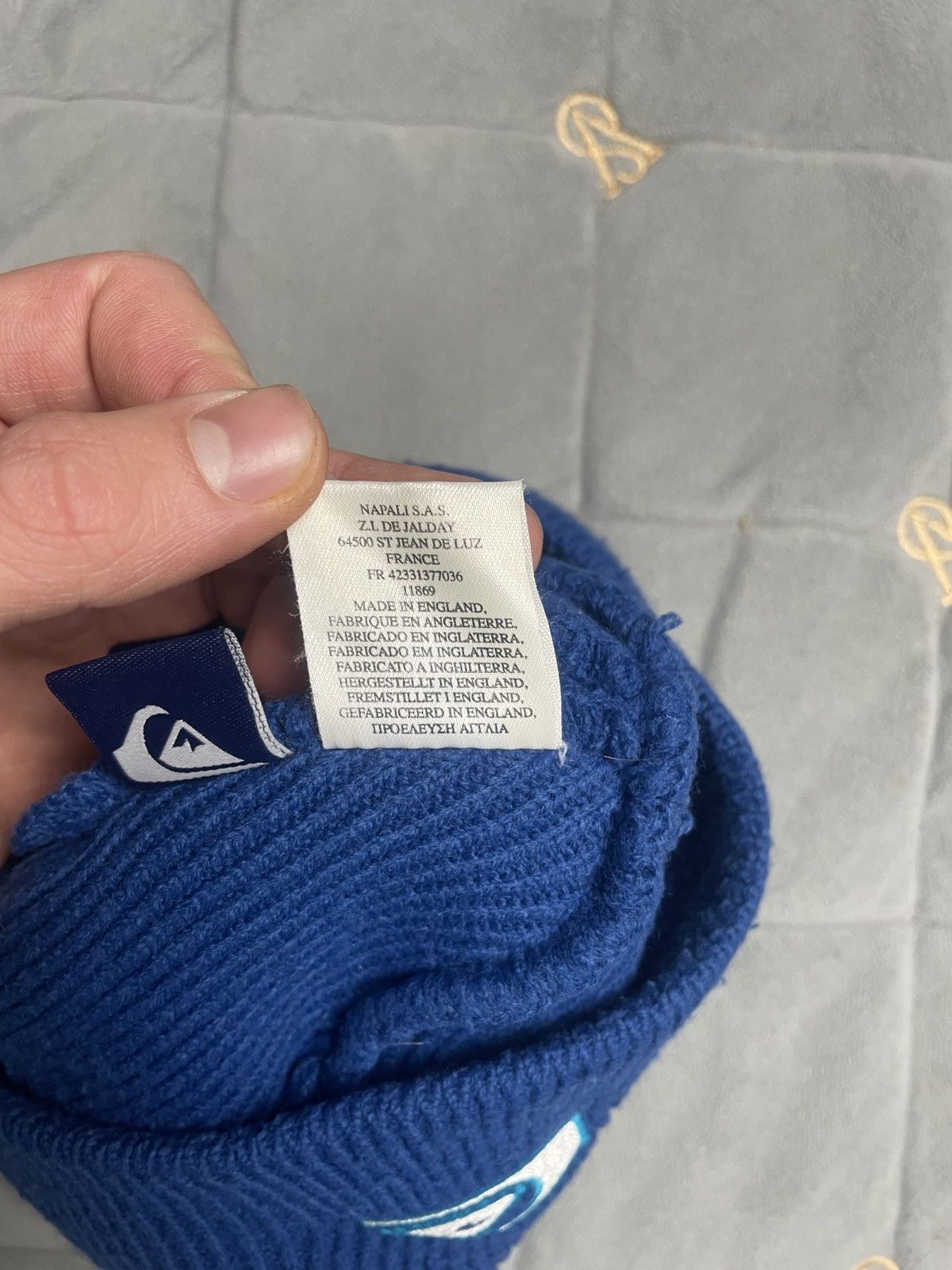 Japanese Brand × Quiksilver × Vintage 🧿QUIKSILVER Heavy Knitted Hat vintage rare Y2K Size ONE SIZE - 7 Thumbnail