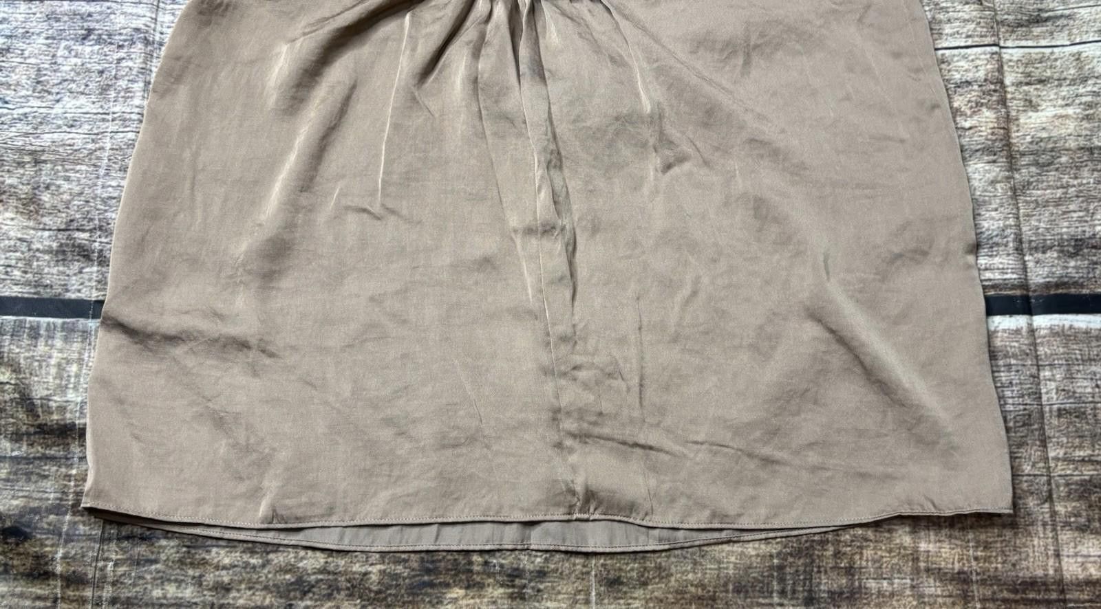 Talbots Talbots Top Women's Size 6 Gold Brown Satin Pleated NEW Size M / US 6-8 / IT 42-44 - 5 Thumbnail