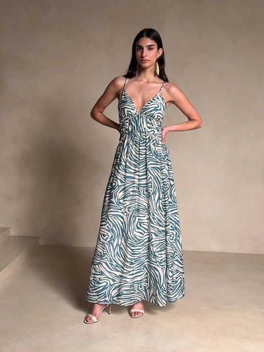 Banana Republic Rosalia Cotton-Silk Maxi Dress | Grailed
