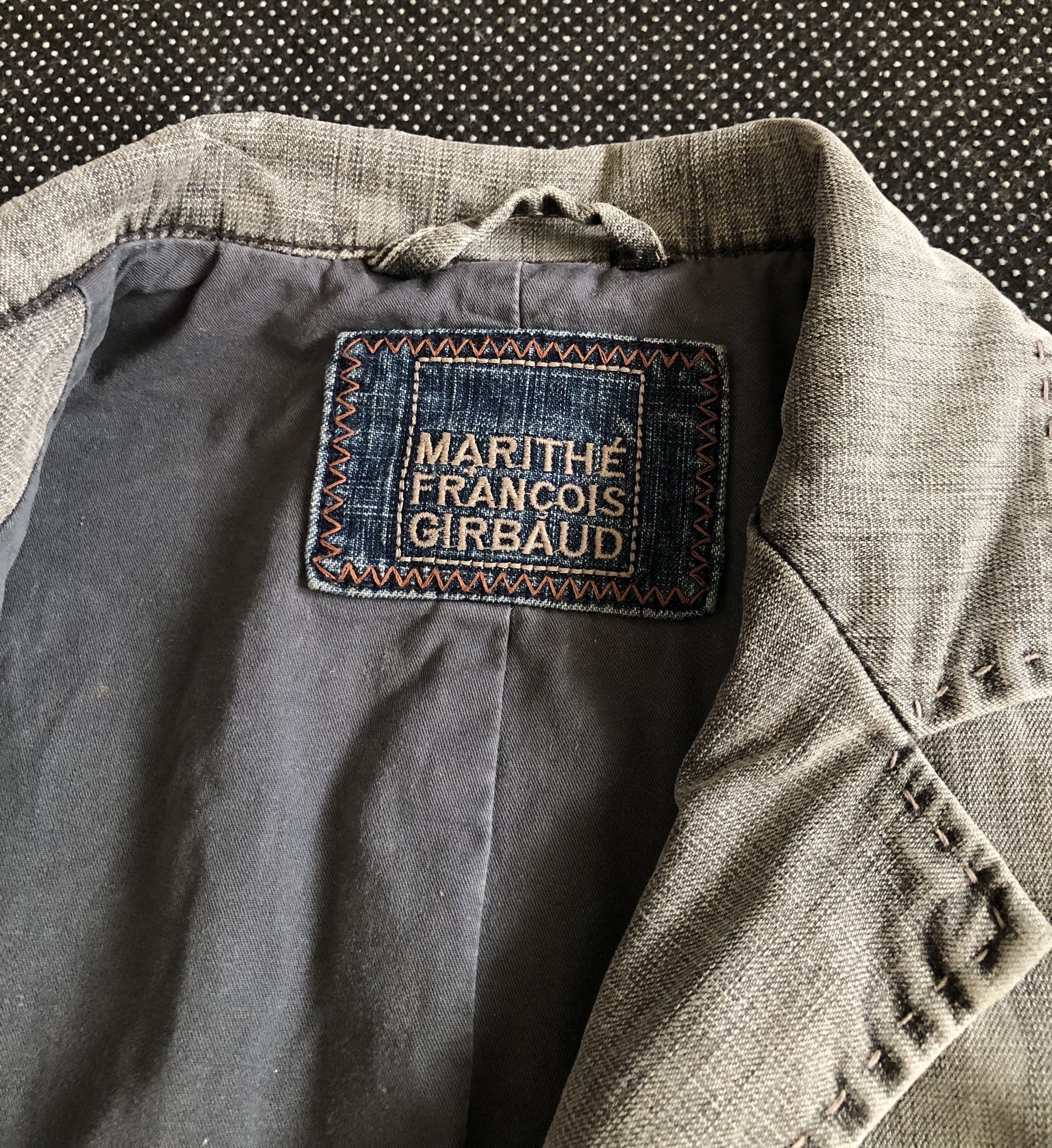 Marithe + Francois Girbaud × Vintage RARE🔥VINTAGE M.F. GIRBAUD DENIM JACKET Size XS / US 0-2 / IT 36-38 - 16 Thumbnail