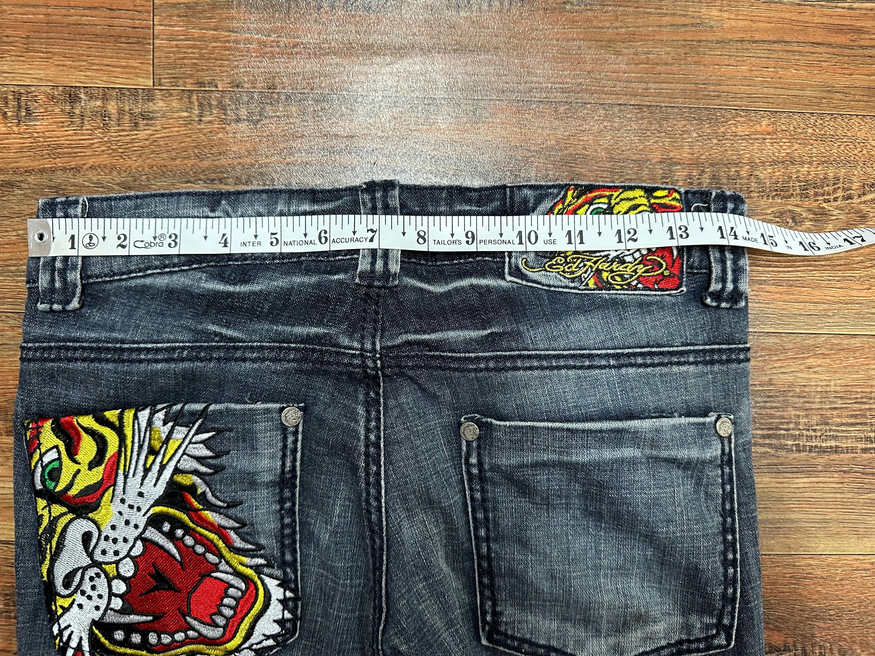 Ed Hardy × Vintage Vintage Ed hardy jeans Tiger embroidered Size US 26 / EU 42 - 7 Thumbnail