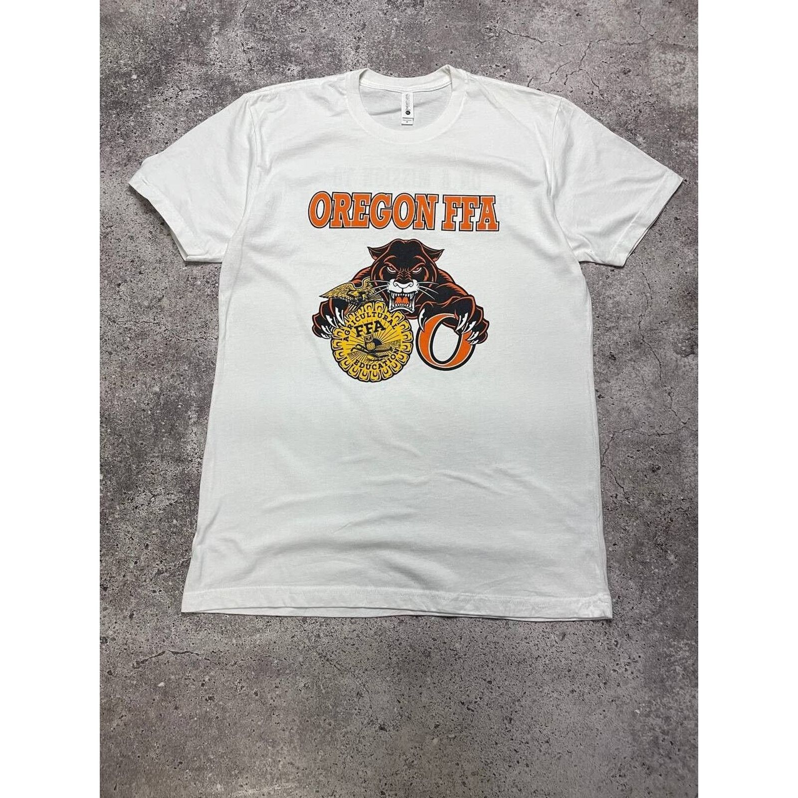 Next Level × Vintage Vintage Oregon FFA Panther T-Shirt White M Agriculture Tee Size US M / EU 48-50 / 2 - 1 Thumbnail