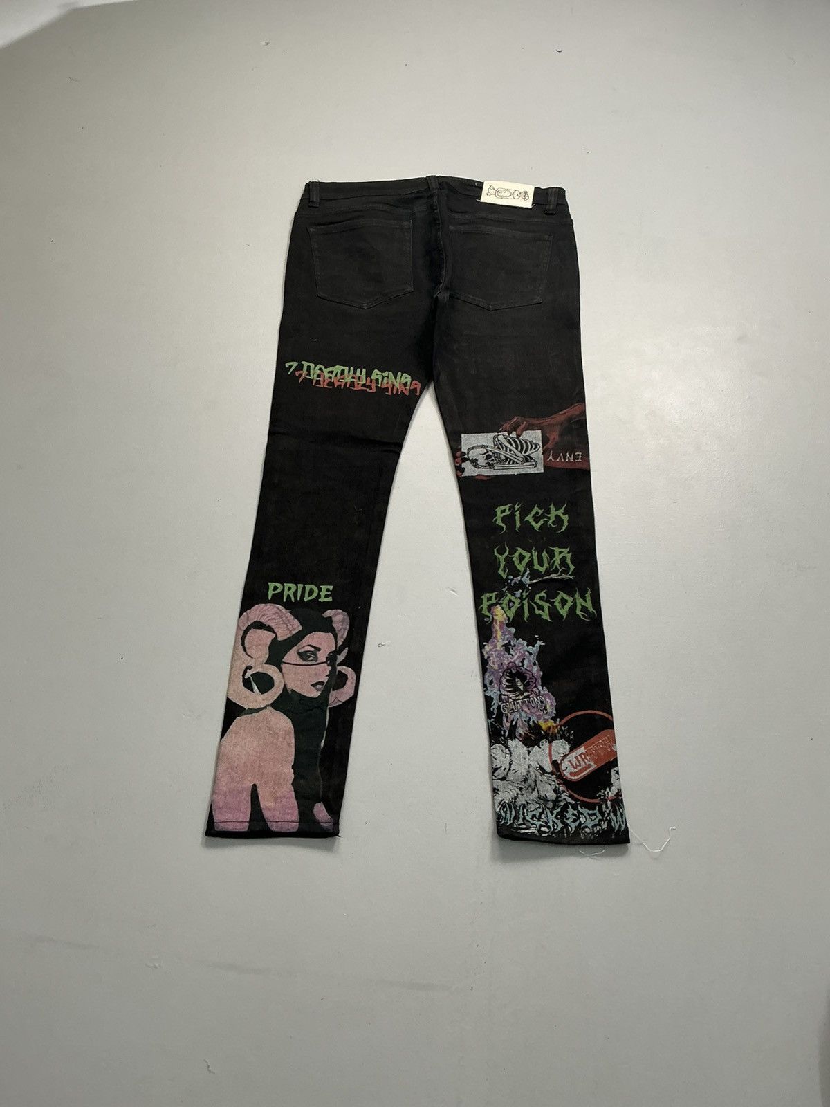 Designer Vintage sugarhills crazy prints denim Size US 38 / EU 54 - 8 Thumbnail