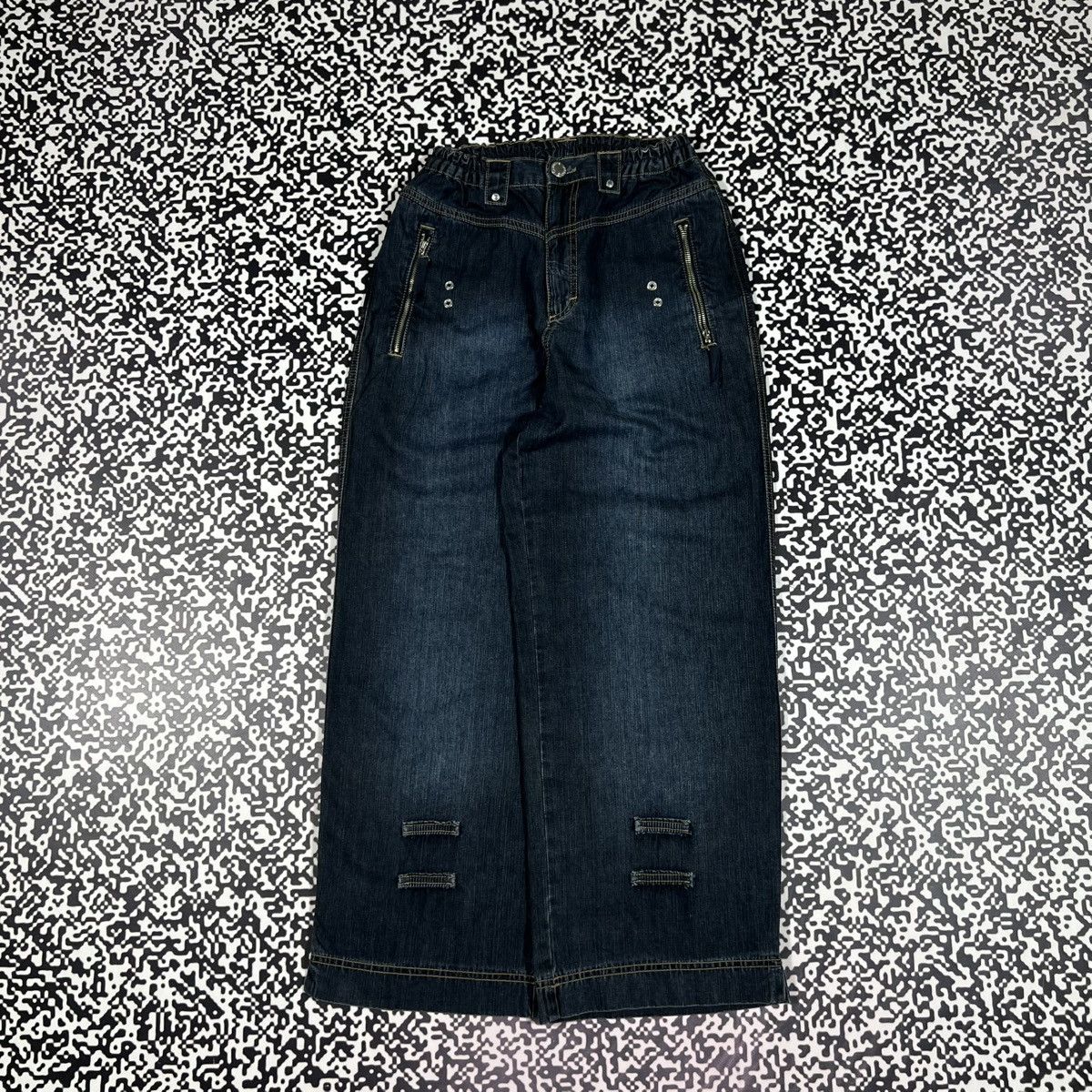 Japanese Brand Vintage Y2K Japanese Wide Baggy Jeans Skate Sk8 Jnco Style Size 25" / US 0 / IT 36 - 4 Thumbnail