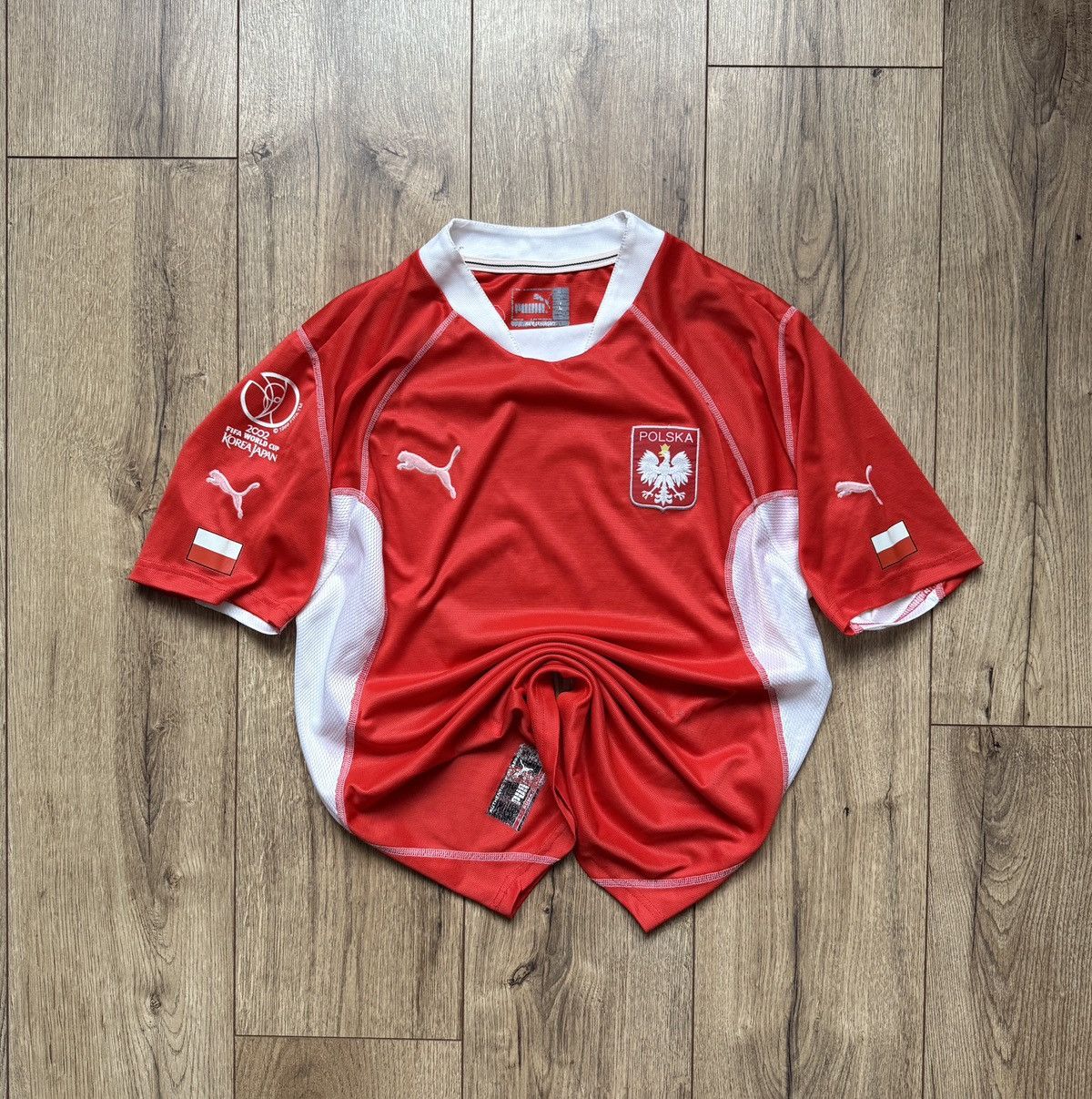 Puma Koszulka piłkarska Puma Polska 2002/04 Vintage Size US L / EU 52-54 / 3 - 3 Thumbnail