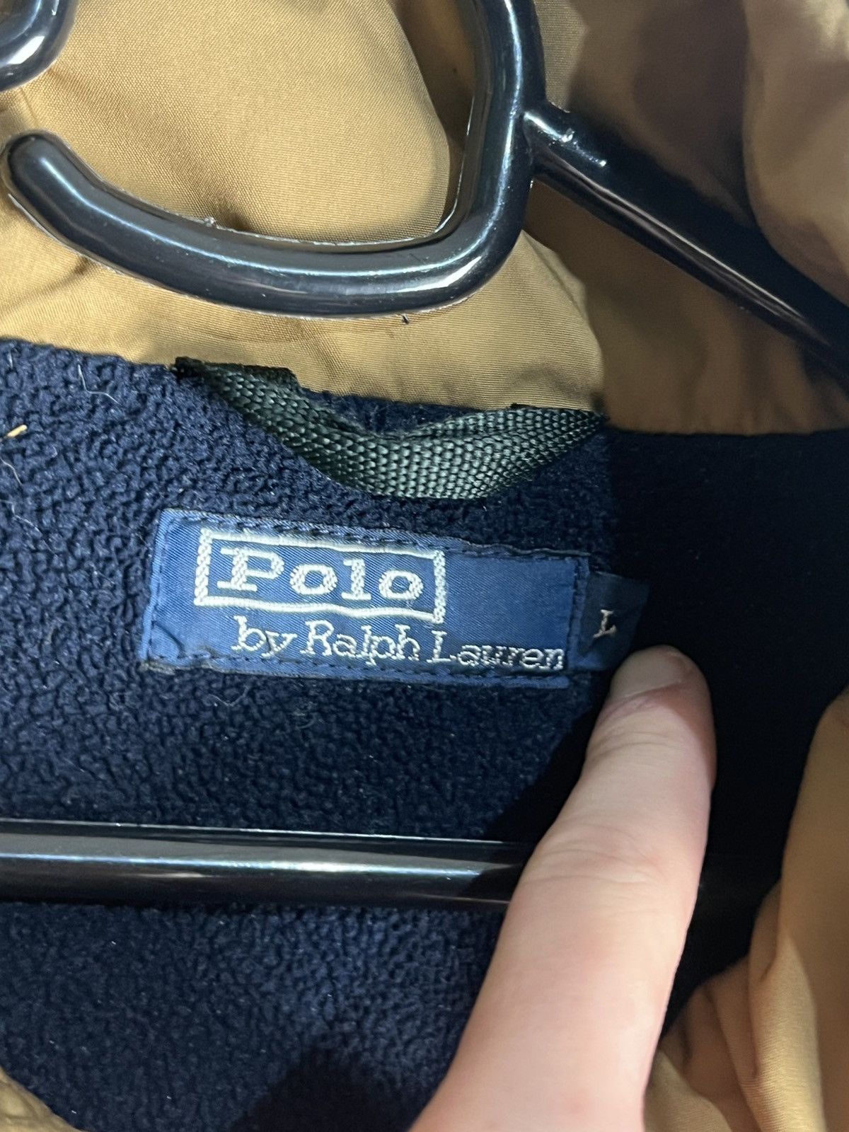 Polo Ralph Lauren Polo Ralph Lauren Jacket XL Navy Fleece linedFull Zip Hooded Size US L / EU 52-54 / 3 - 4 Thumbnail