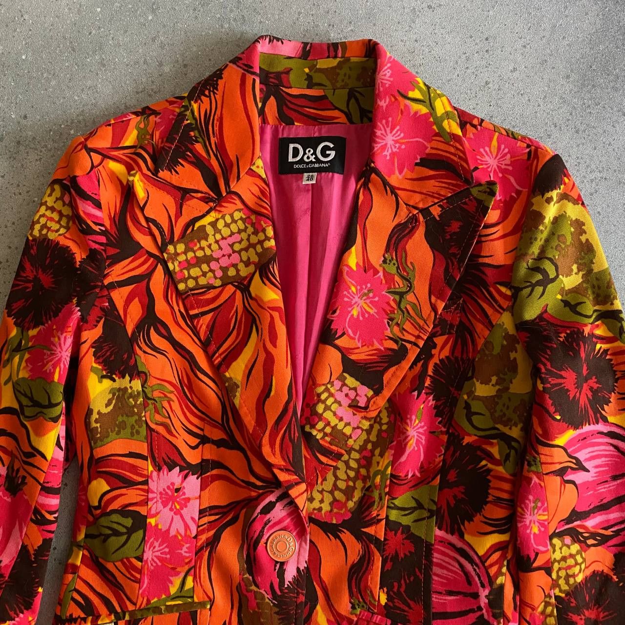Dolce & Gabbana D&G Dolce & Gabbana Vintage Floral Rare Jacket Size S / US 4 / IT 40 - 4 Thumbnail