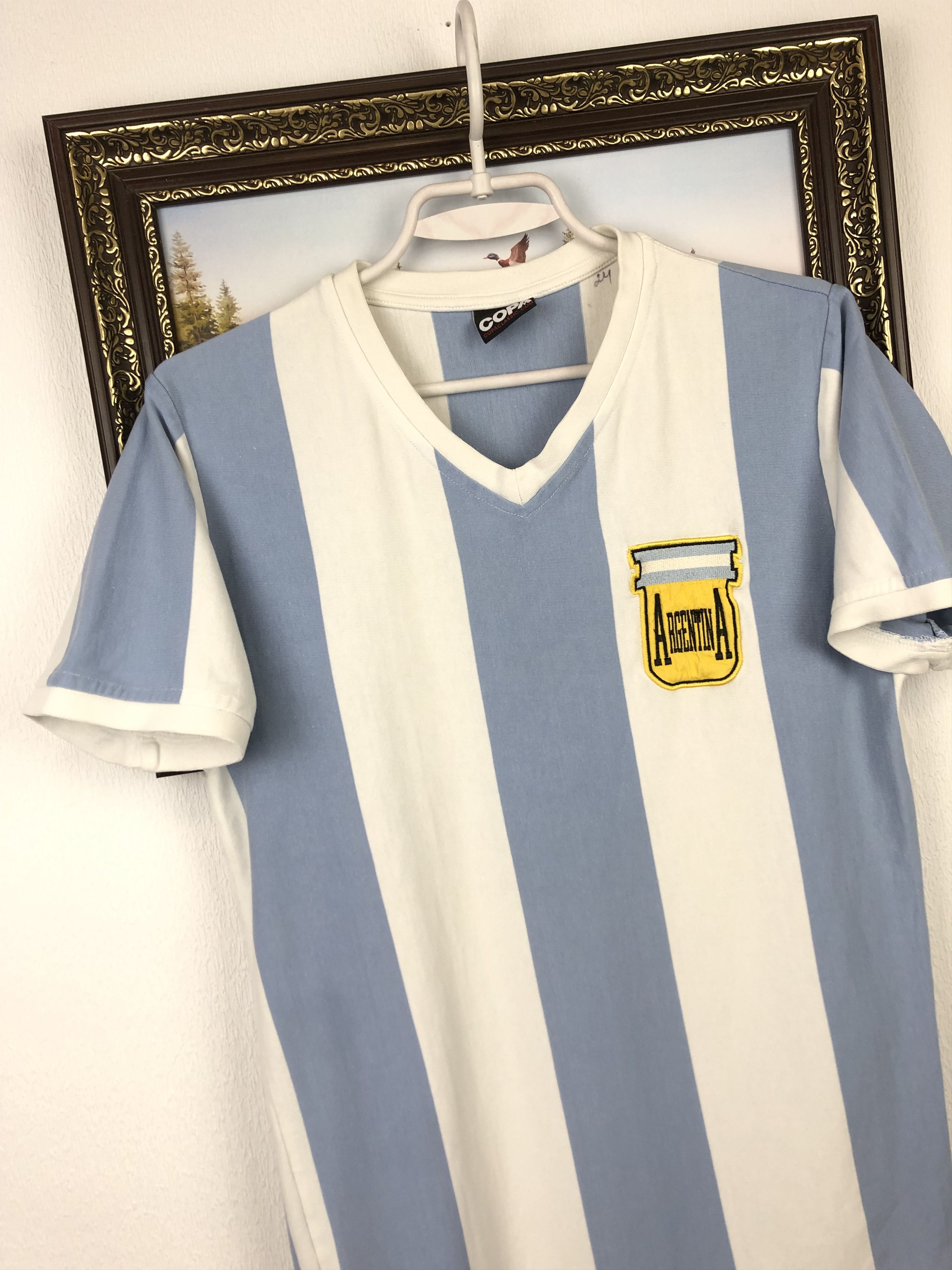 Vintage Argentina Football Shirt Soccer National Jersey Messi Trikot Size US S / EU 44-46 / 1 - 4 Thumbnail