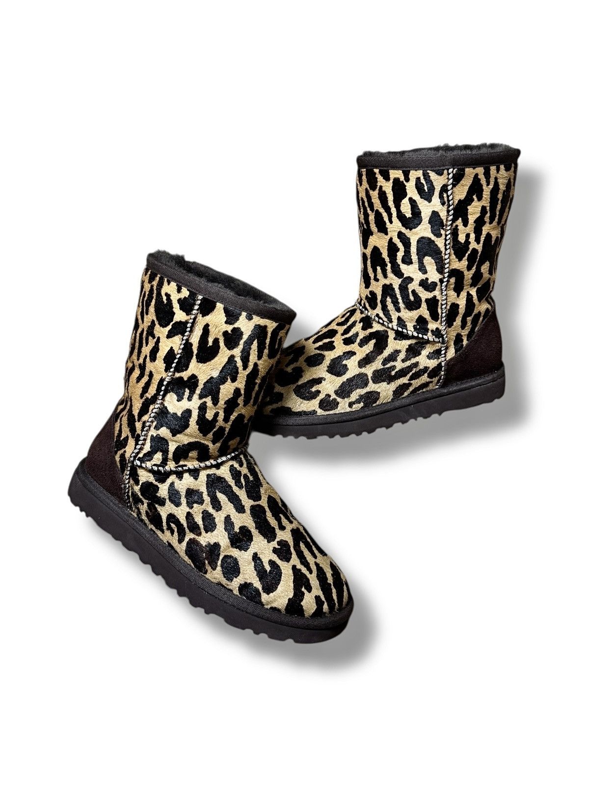 Ugg UGG Leopard High Boots Y2K Avantgarde Glamour Size US 5 / IT 35 - 4 Thumbnail