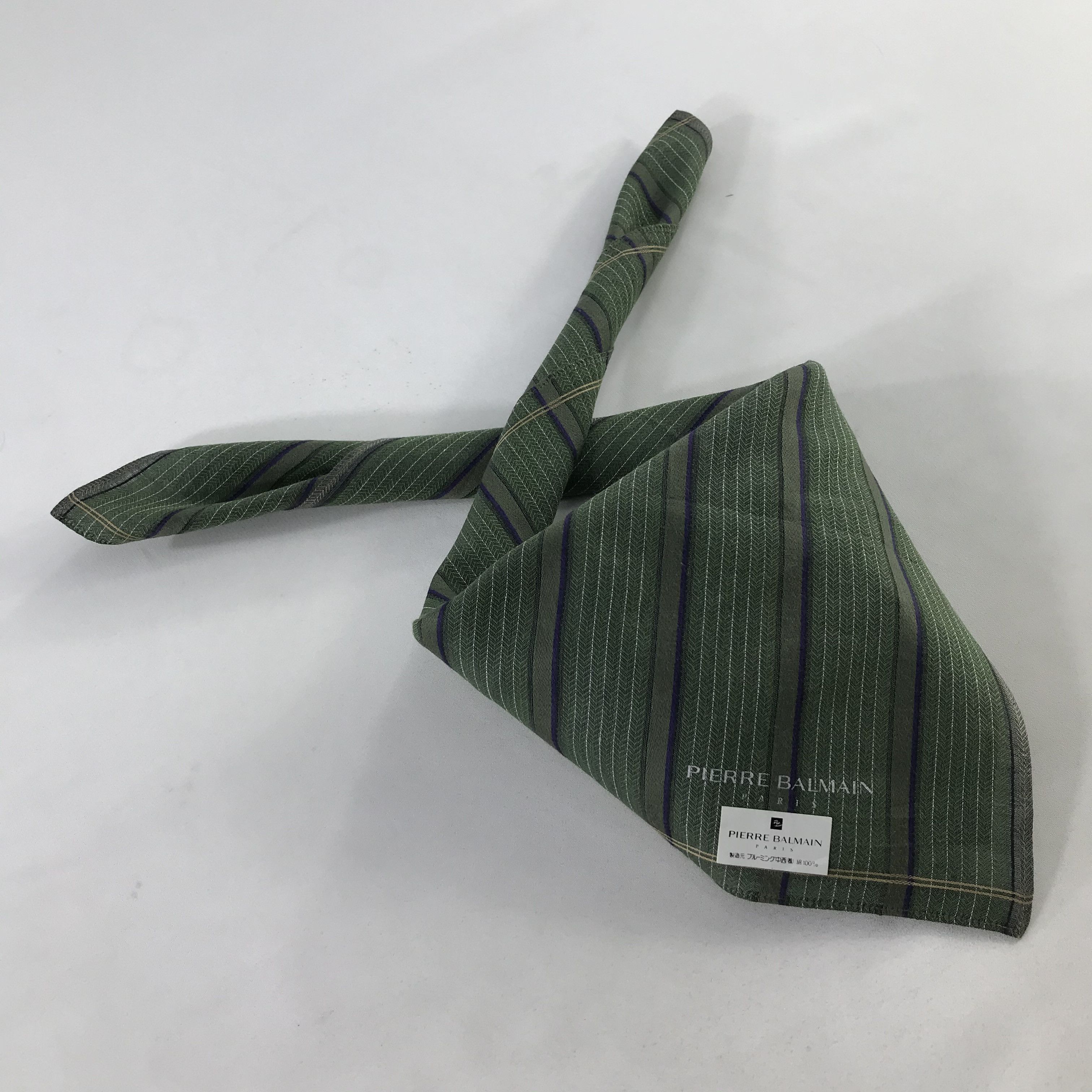 Pierre Balmain × Vintage Pierre Balmain Bandana / Handkerchief / Neckerchief - S1044 Size ONE SIZE - 4 Thumbnail