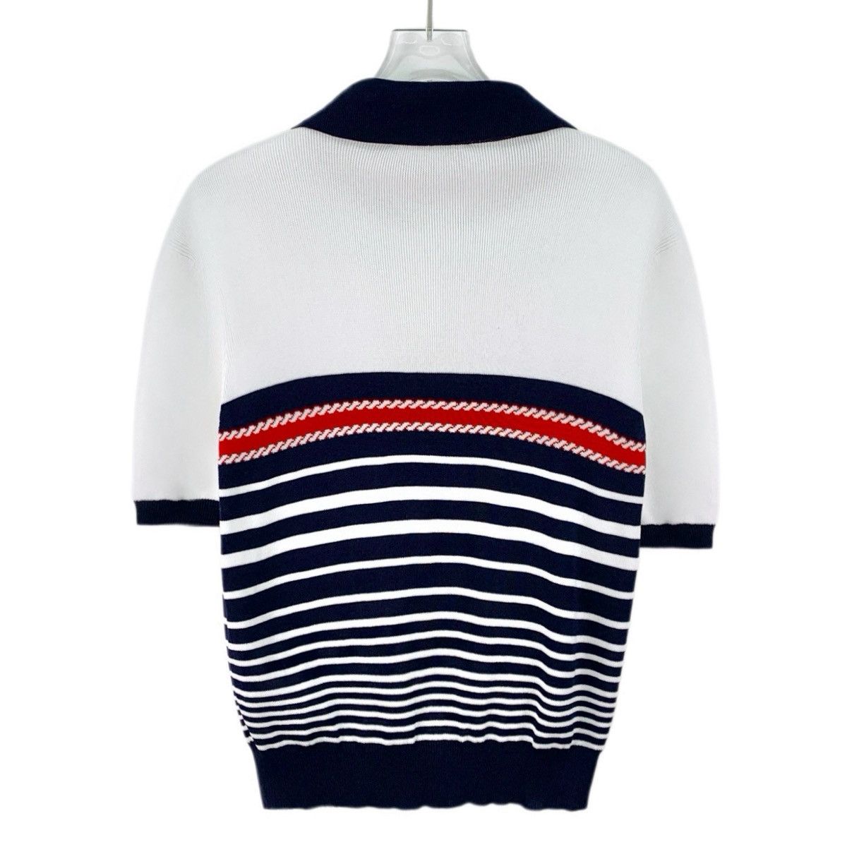 Gucci Gucci Striped Short Sleeve Knit Polo Shirt K26WX Size S / US 4 / IT 40 - 2 Thumbnail