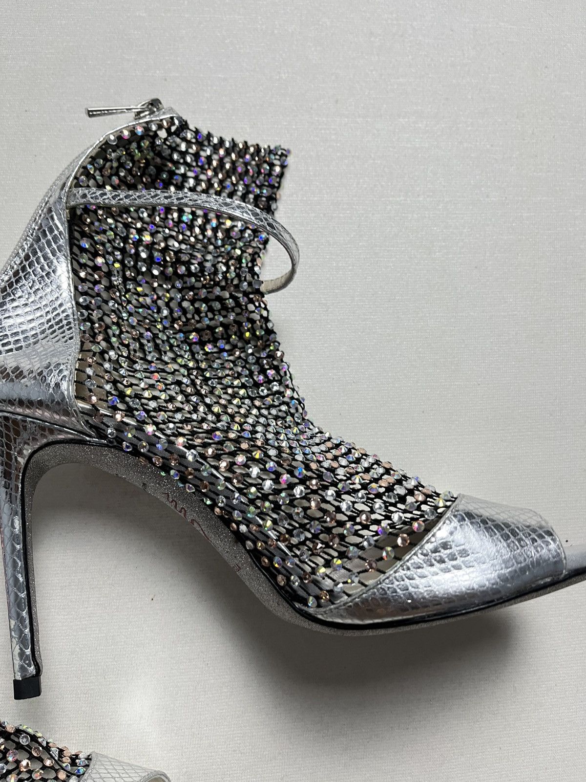 Rene Caovilla Rene caovilla galaxia silver/crystall hells in size 38 Size US 8 / IT 38 - 3 Thumbnail