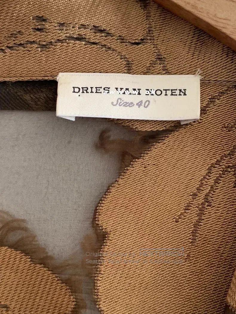 Dries Van Noten Dries Van Noten Brocade Sheer Shirt. Size US S / EU 44-46 / 1 - 9 Thumbnail