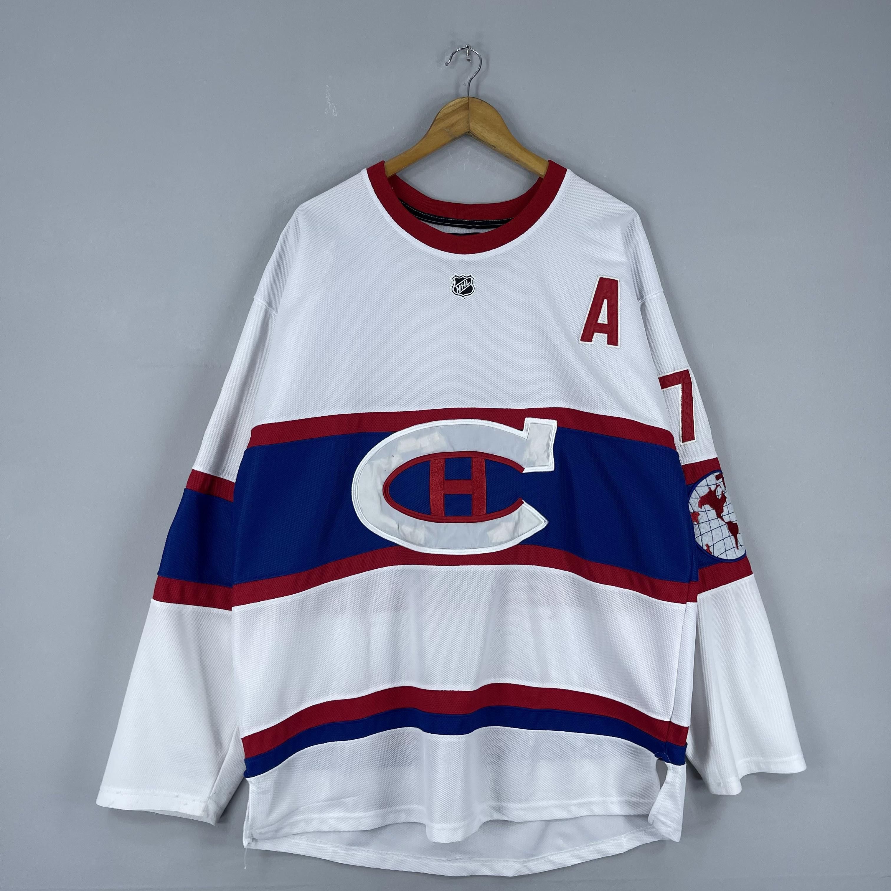 NHL Vintage Montreal CANADIENS Embroidery Hockey Jersey Size US L / EU 52-54 / 3 - 5 Thumbnail
