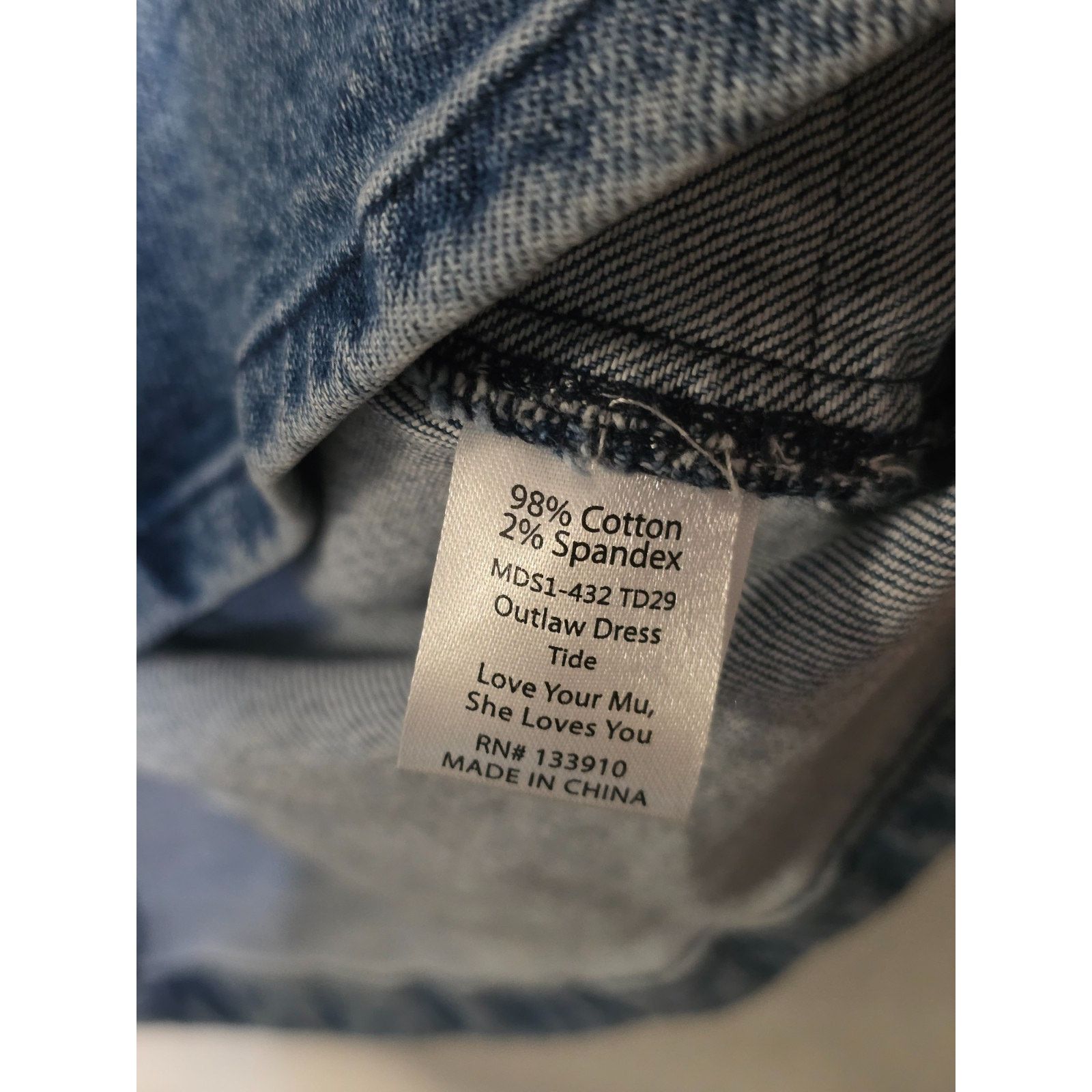 Show Me Your MuMu Show Me Your MuMu Outlaw Denim Mini Dress Zip Western XS Size XS / US 0-2 / IT 36-38 - 4 Thumbnail