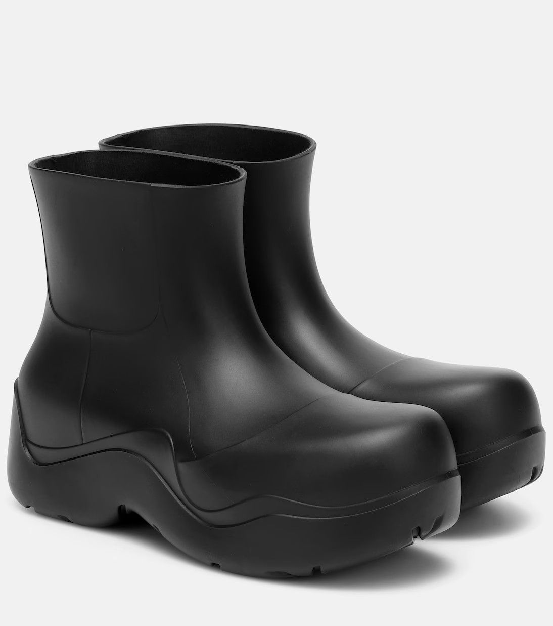 Bottega Veneta o1w1db10925 Puddle Ankle Boots in Black Size US 7 / IT 37 - 2 Thumbnail