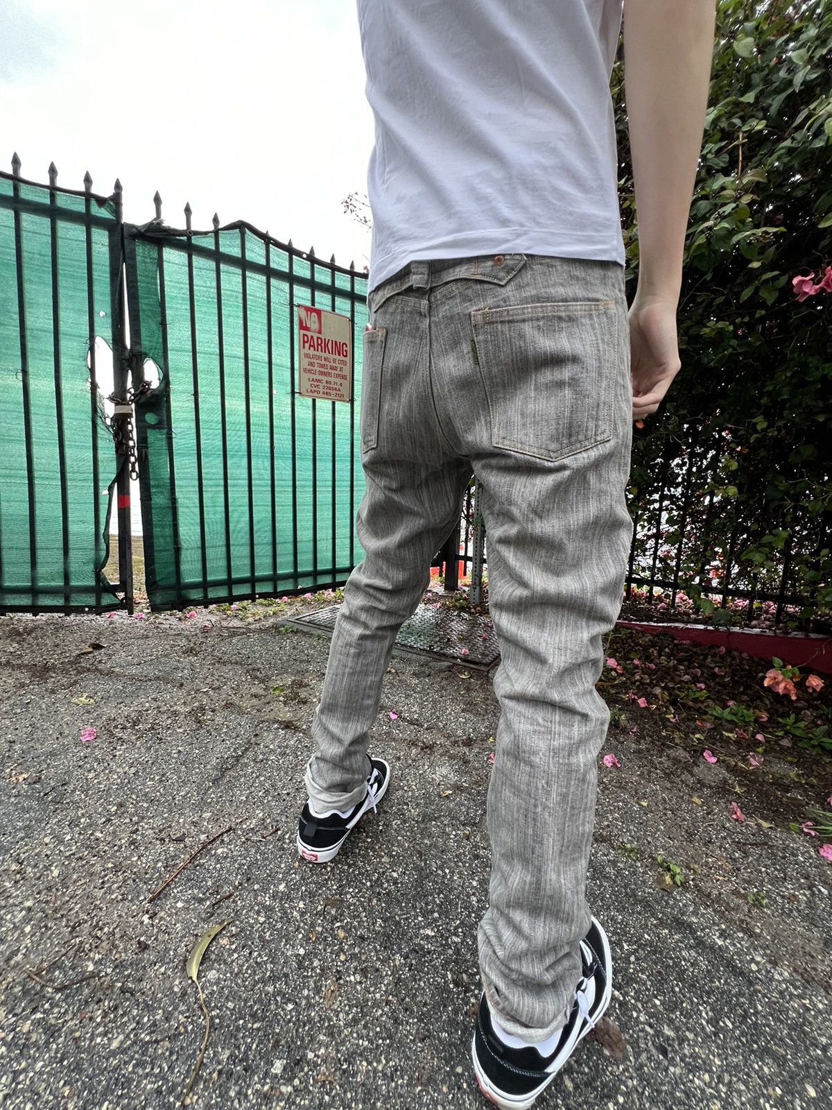 Kapital Kapital Grey Black Denim Jeans Size US 31 - 6 Thumbnail