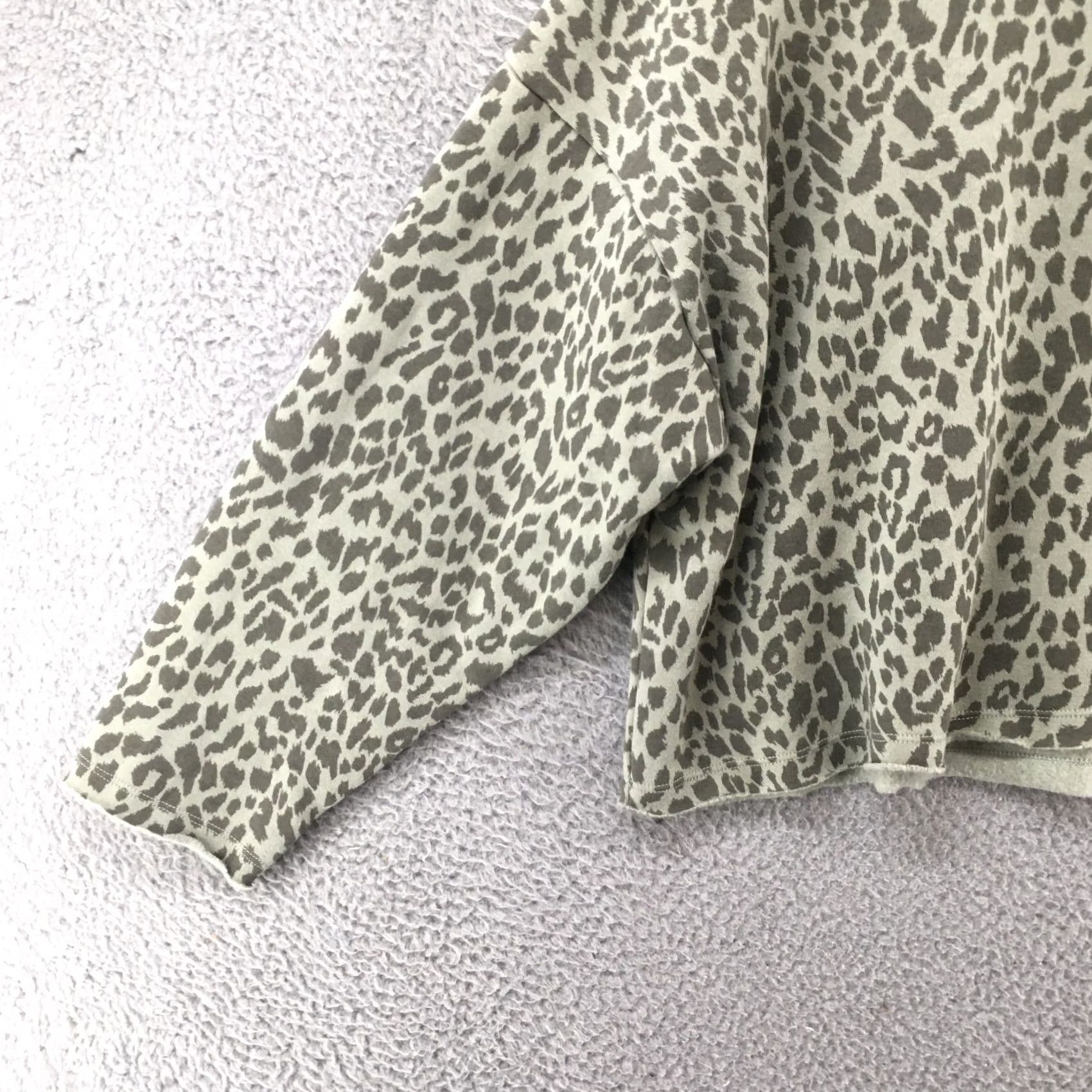 American Eagle Outfitters American Eagle Outfitters Sweatshirt Womens S Petite Green Cotton Blend Long Sleeve Pullover Turtleneck Casual Coat? Size S / US 4 / IT 40 - 3 Thumbnail