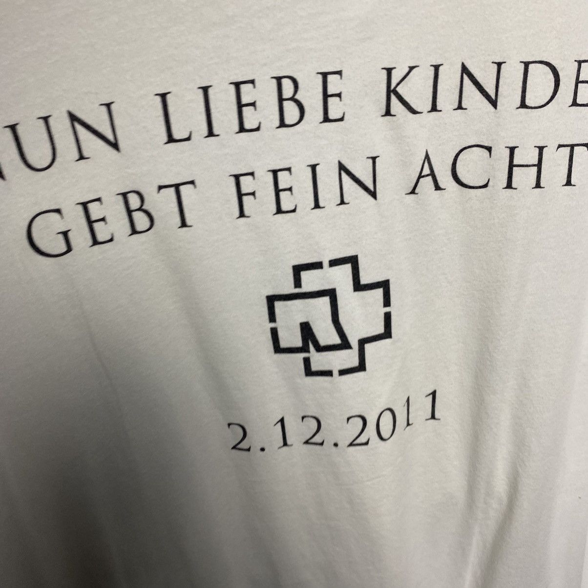 Band Tees Vintage Rammstein Big Logo rock band 2011 tour tee size XL Size US XL / EU 56 / 4 - 10 Thumbnail