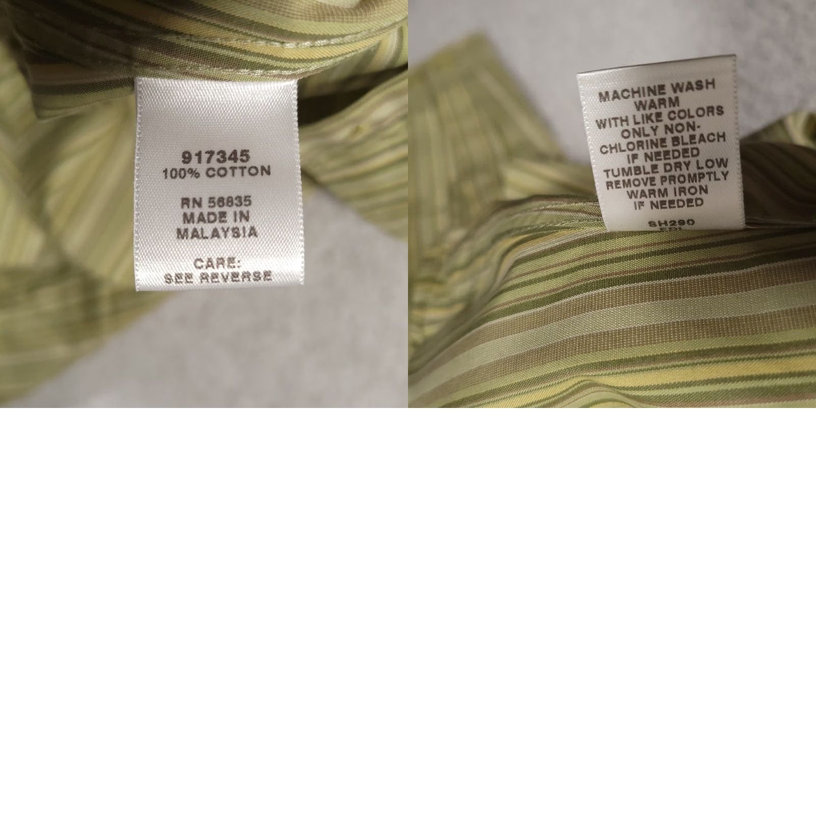 Vintage Cabela's Shirt Women's XL Reg Green Stripe Pocket Long Sleeve Button Front Size XL / US 12-14 / IT 48-50 - 9 Thumbnail