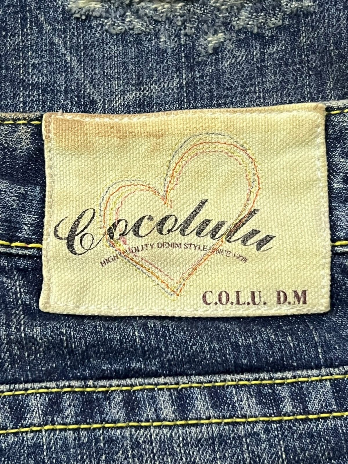 Japanese Brand Vintage 00s CocoLulu Co&Lu Japan - Faded Thunder Wash Size 31" - 11 Thumbnail