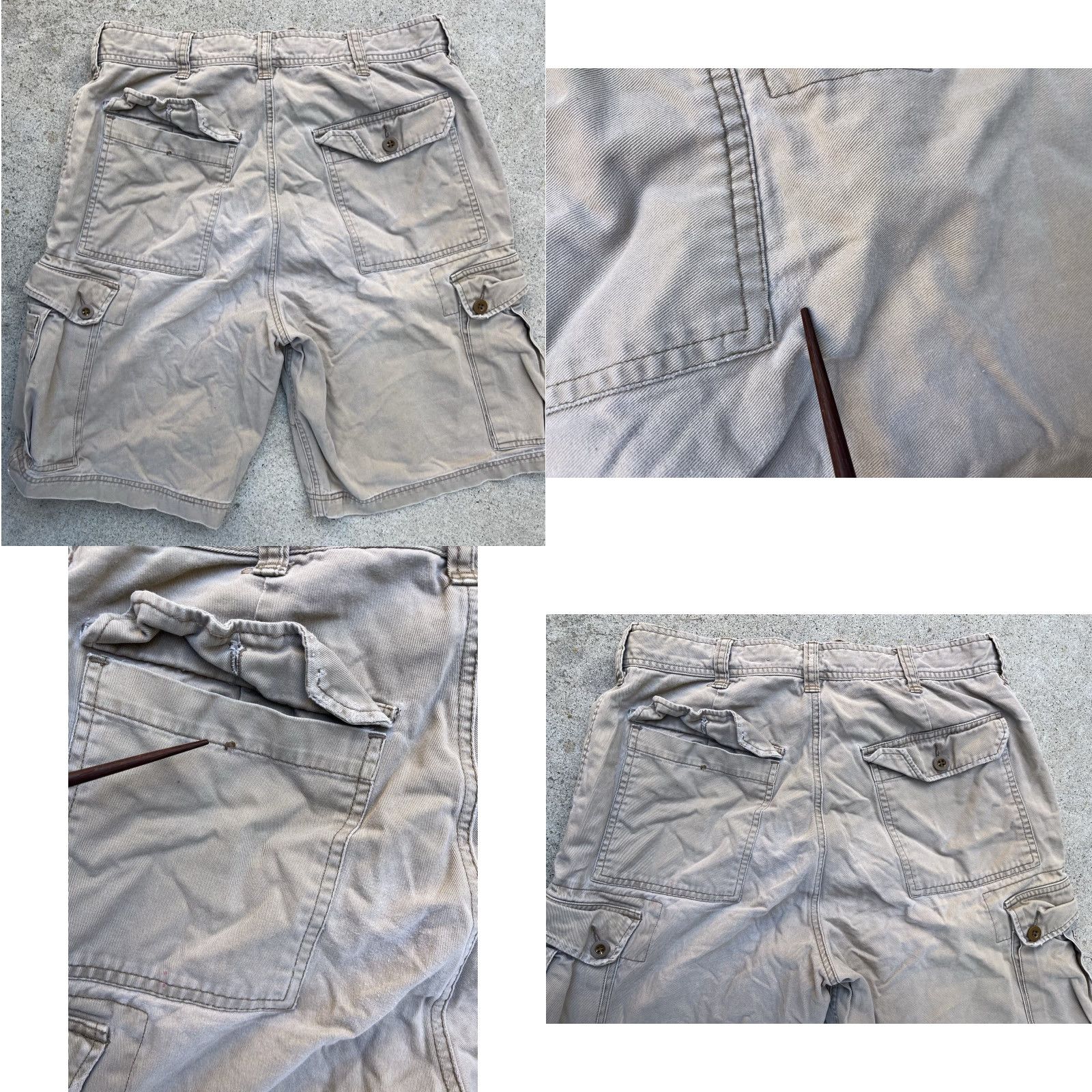American Eagle Outfitters VINTAGE American Eagle Outfitters Cargo Shorts Beige 32 Men’s Casual 90s Y2K Boho Bohemian Outdoor Size US 32 / EU 48 - 8 Thumbnail