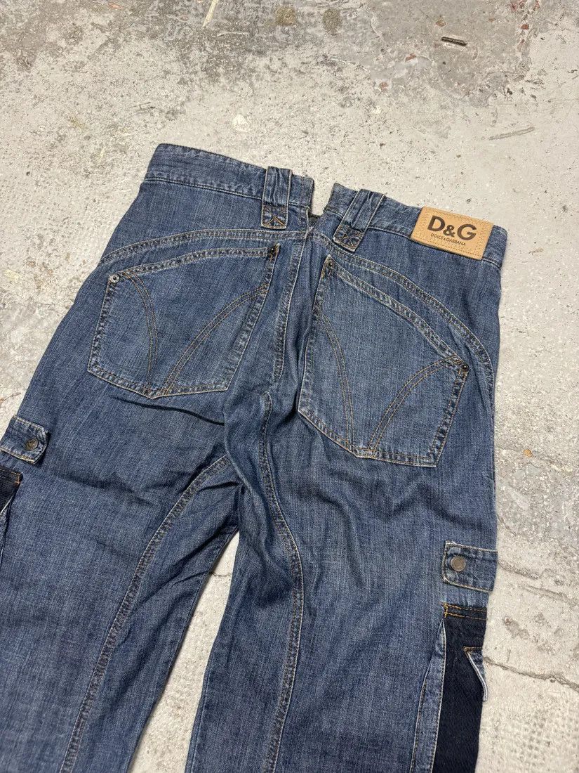 Designer × Dolce & Gabbana × Vintage AW2004 Dolce & Gabbana Blue Cargo Denim Jeans Size US 33 - 7 Thumbnail