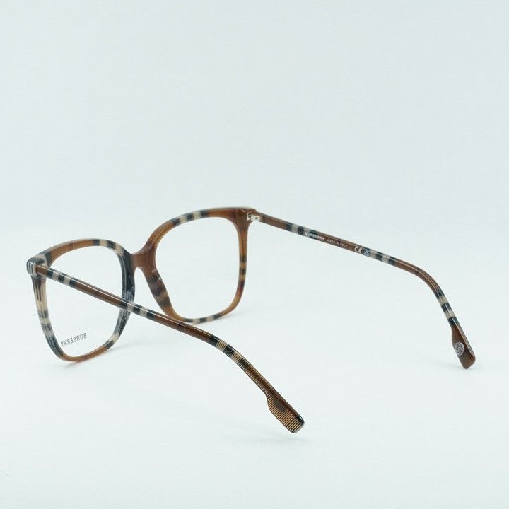 Burberry Burberry BE2367 3966 Eyeglasses Check Brown 54mm Square Fram Size ONE SIZE - 2 Thumbnail