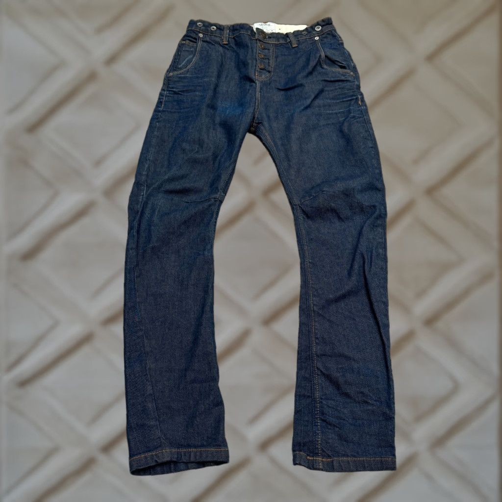 Vintage Pull&Bear Jeans Men 30 Denim Light Blue Dark Wash Regular Fit 5-Pocket Button Fly Tapered Cotton Brand: Pull&Bear Size US 30 / EU 46 - 1 Thumbnail