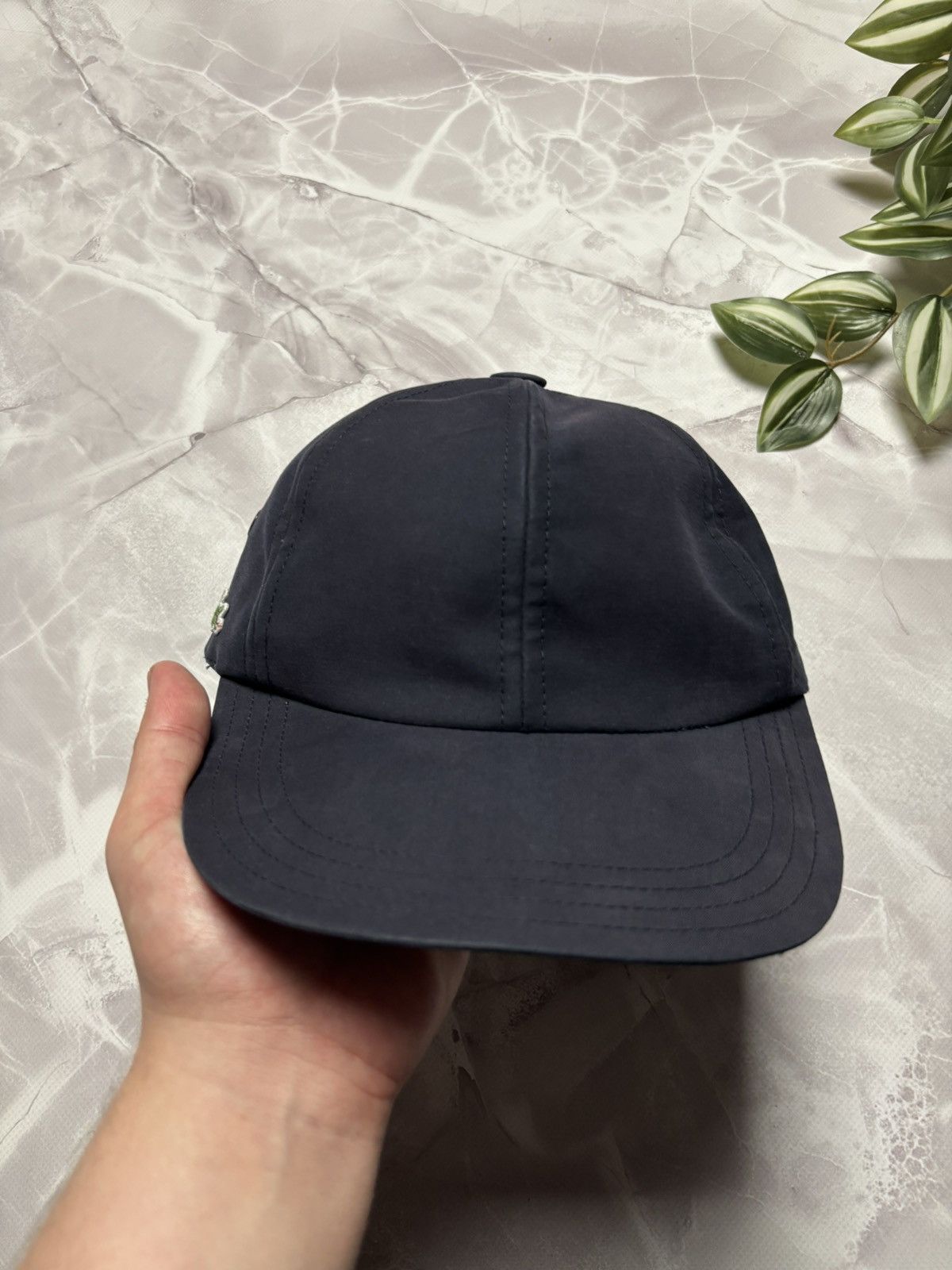 Lacoste Lacoste Vintage Cap Navy Adjustable YKK Strap Size 0 Small Size ONE SIZE - 4 Thumbnail