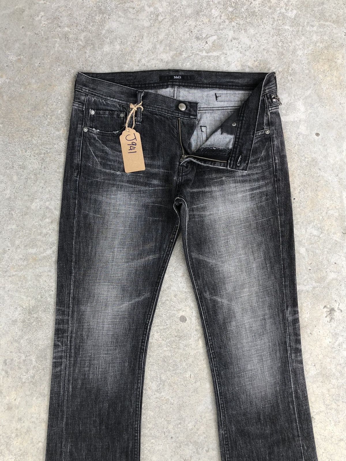 Japanese Brand Japanese Mad Flared Jeans Distressed Jeans Size US 33 - 3 Thumbnail