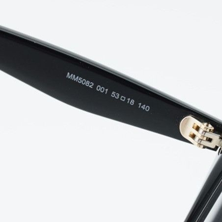 Max Mara Max Mara MM5082 001 Eyeglasses Black 53mm Square Frame Size ONE SIZE - 9 Thumbnail