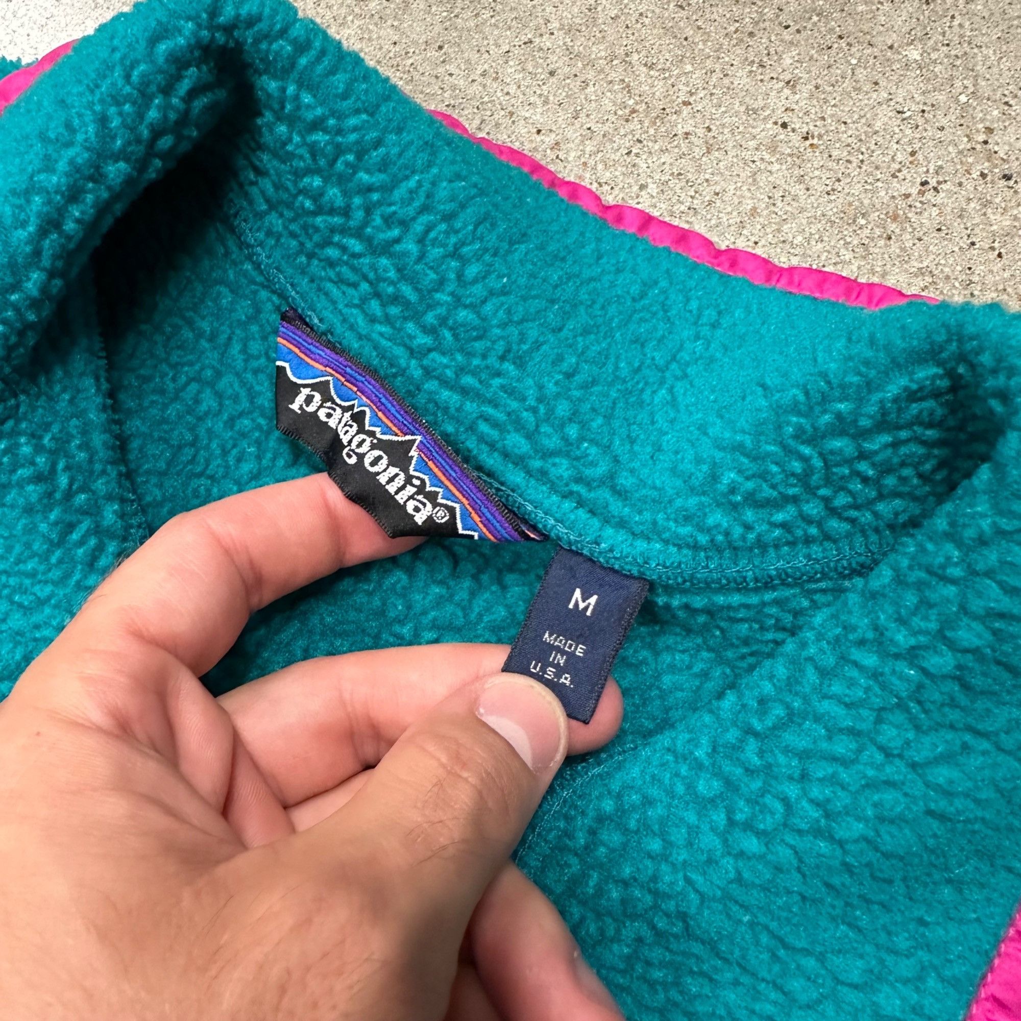 Patagonia × Vintage Vintage 90s Patagonia Snap Up Synchilla Pullover Fleece Jack Size US M / EU 48-50 / 2 - 3 Thumbnail